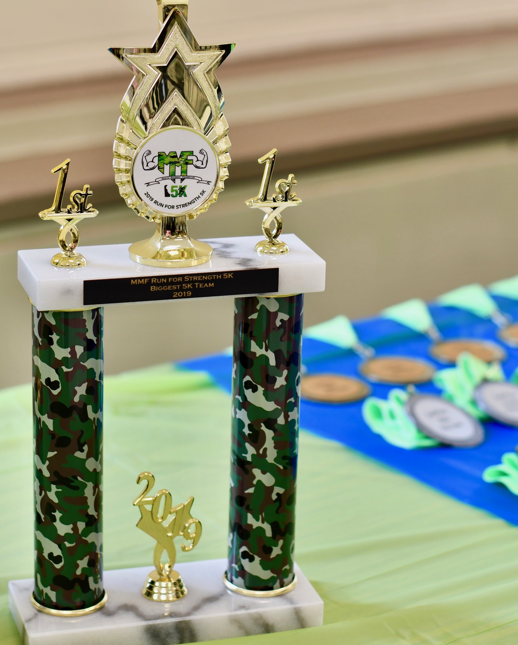 Biggest 5k team trophy via Champion Trophies, Inc.