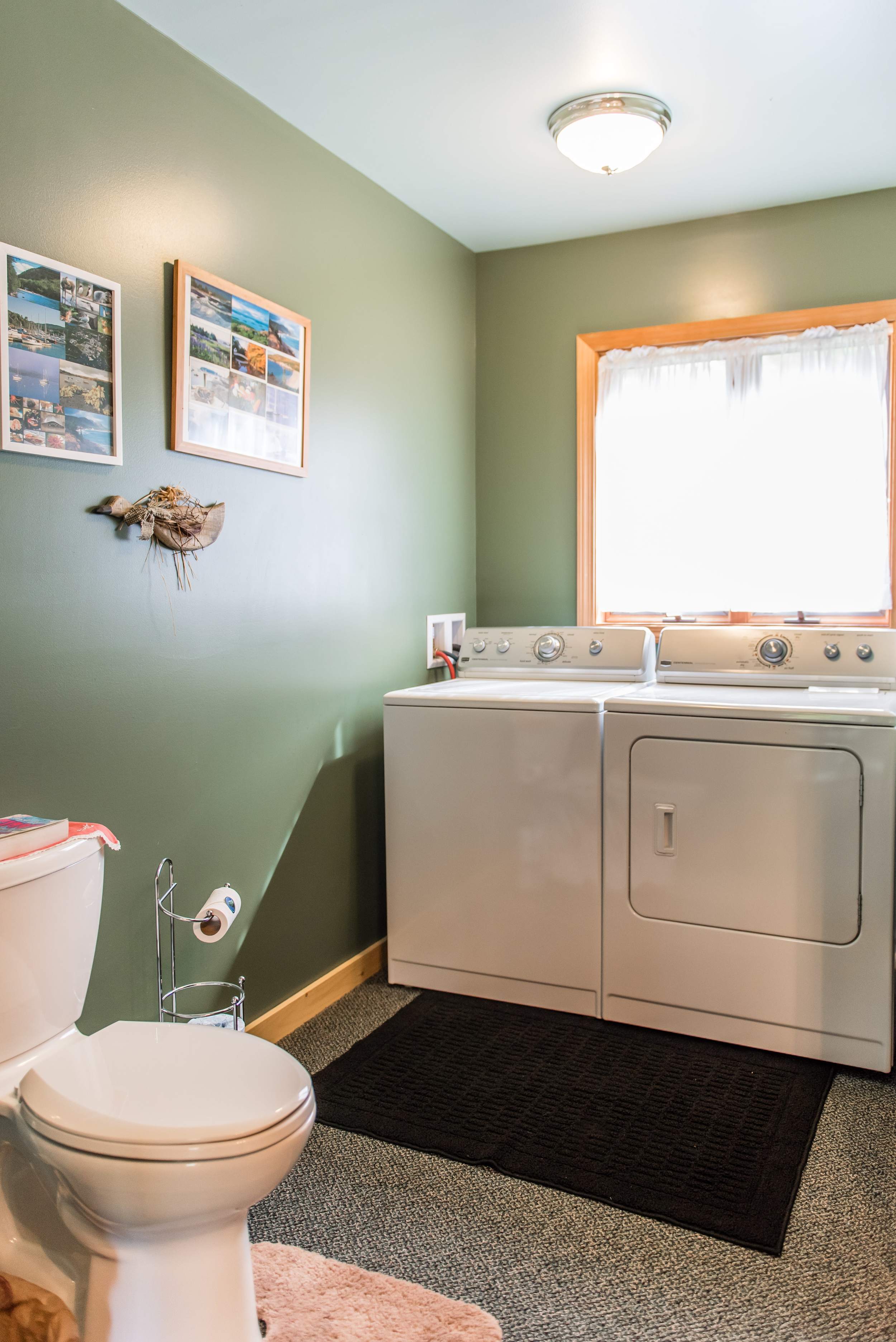  Downstairs bathroom with full laundry facilities. 