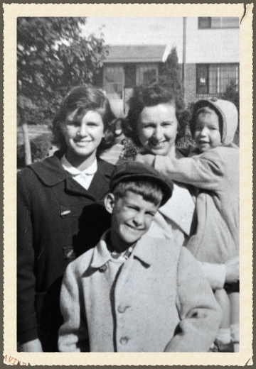 Mark, his mother and sisters circa 1957.