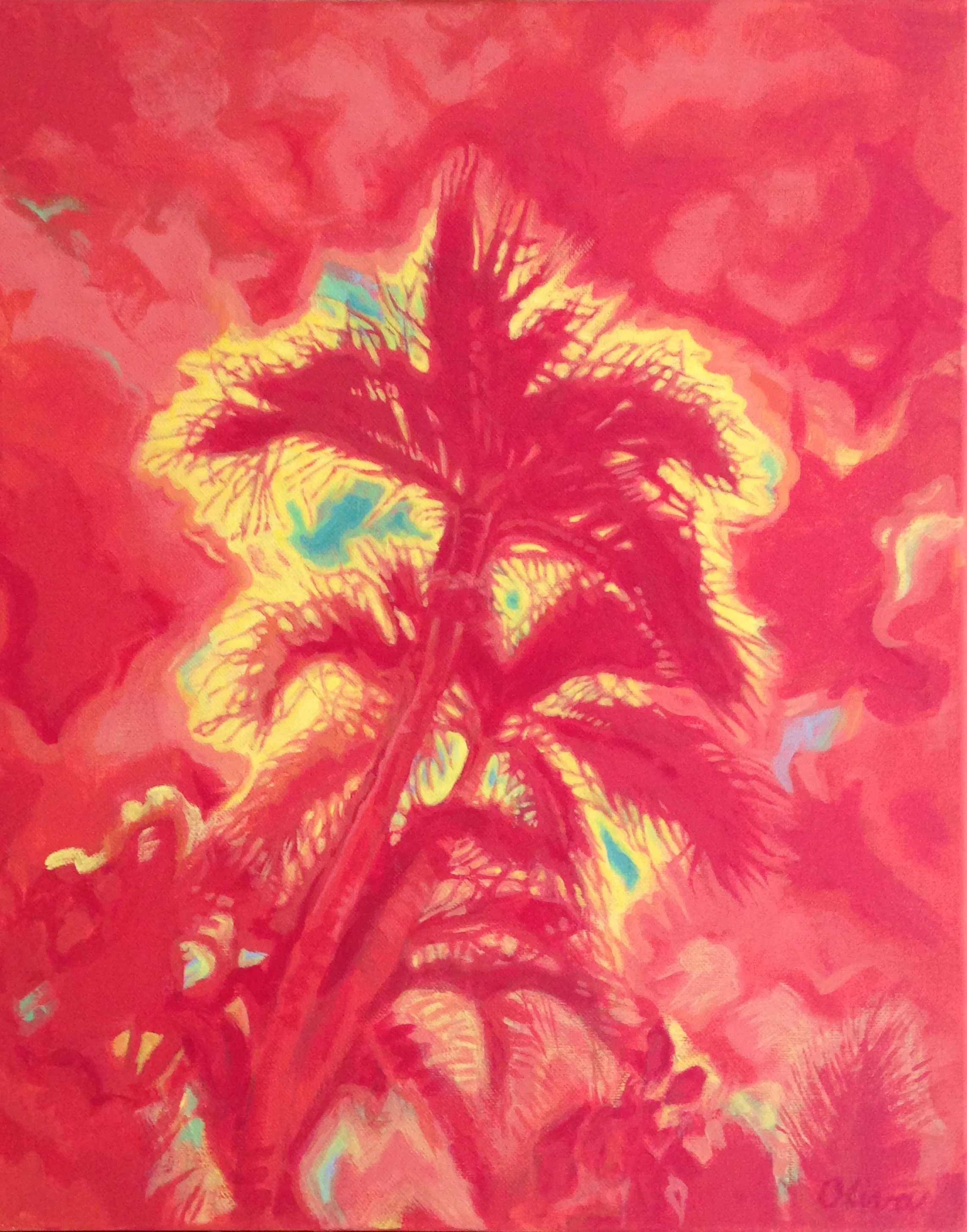 Miami After-image #1, 16 x 20", acrylic on canvas (SOLD)