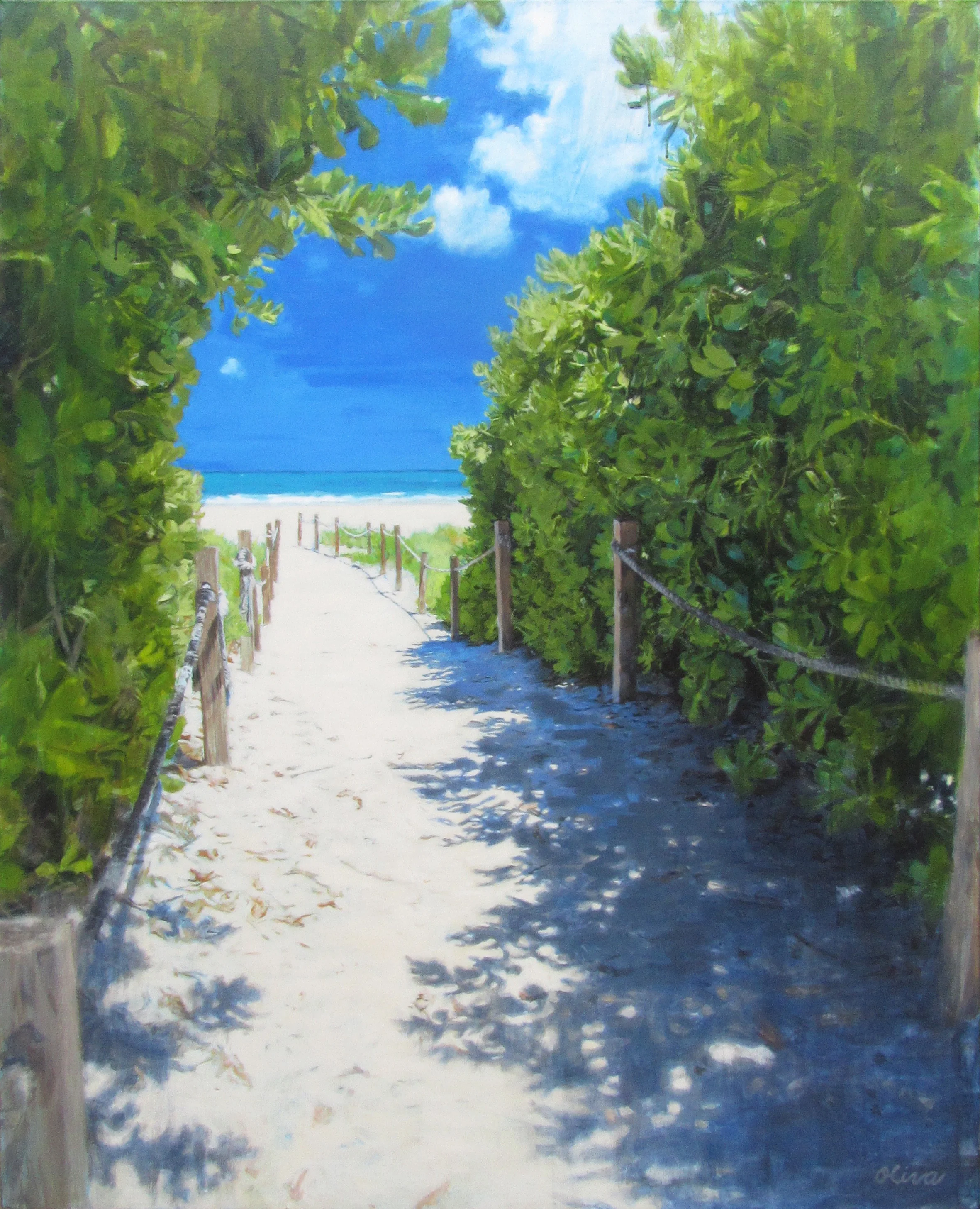 Pattersons' Path to Peace, 48 x 60", acrylic on canvas