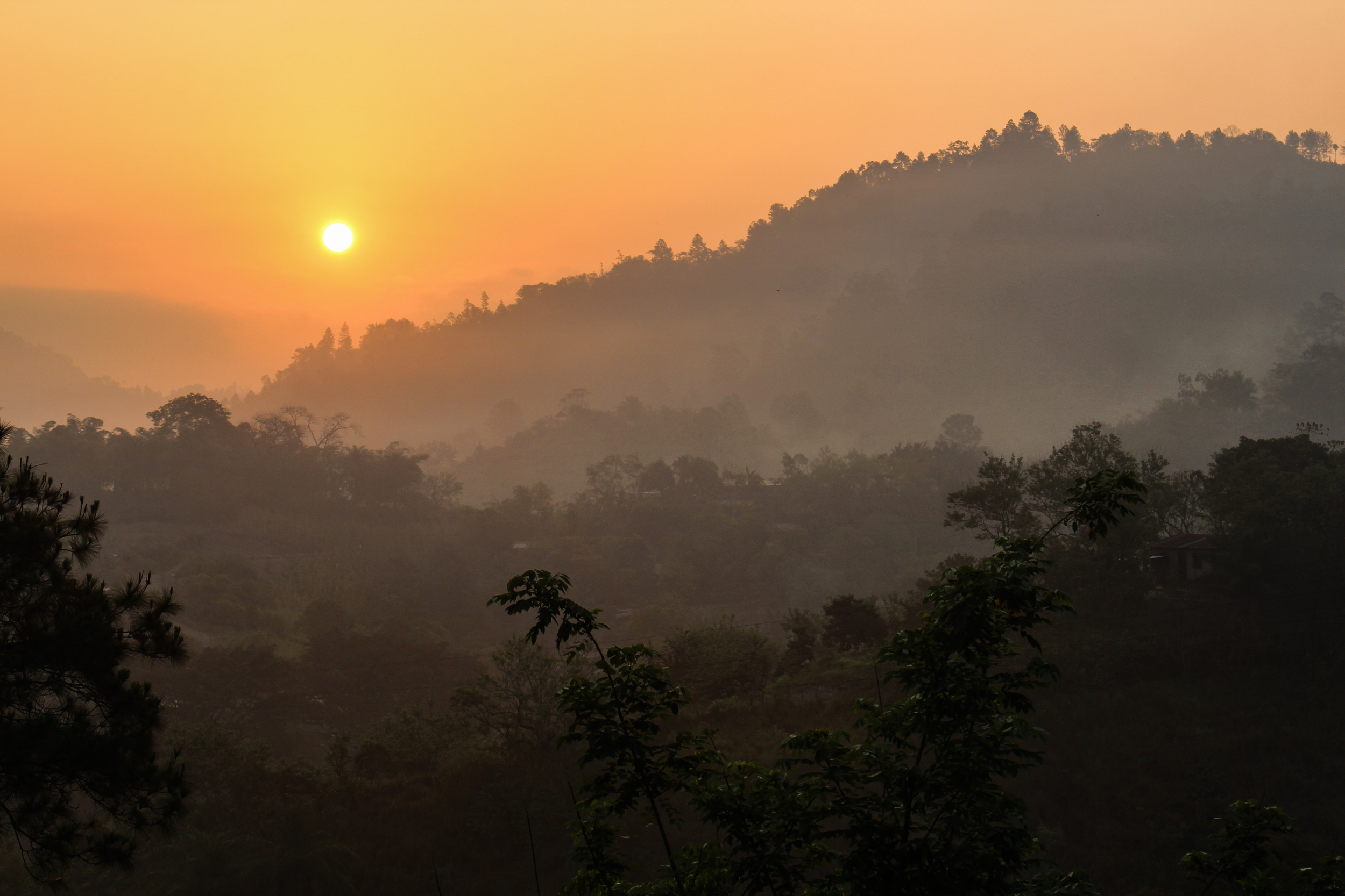 A mystical sunrise in Lanquin