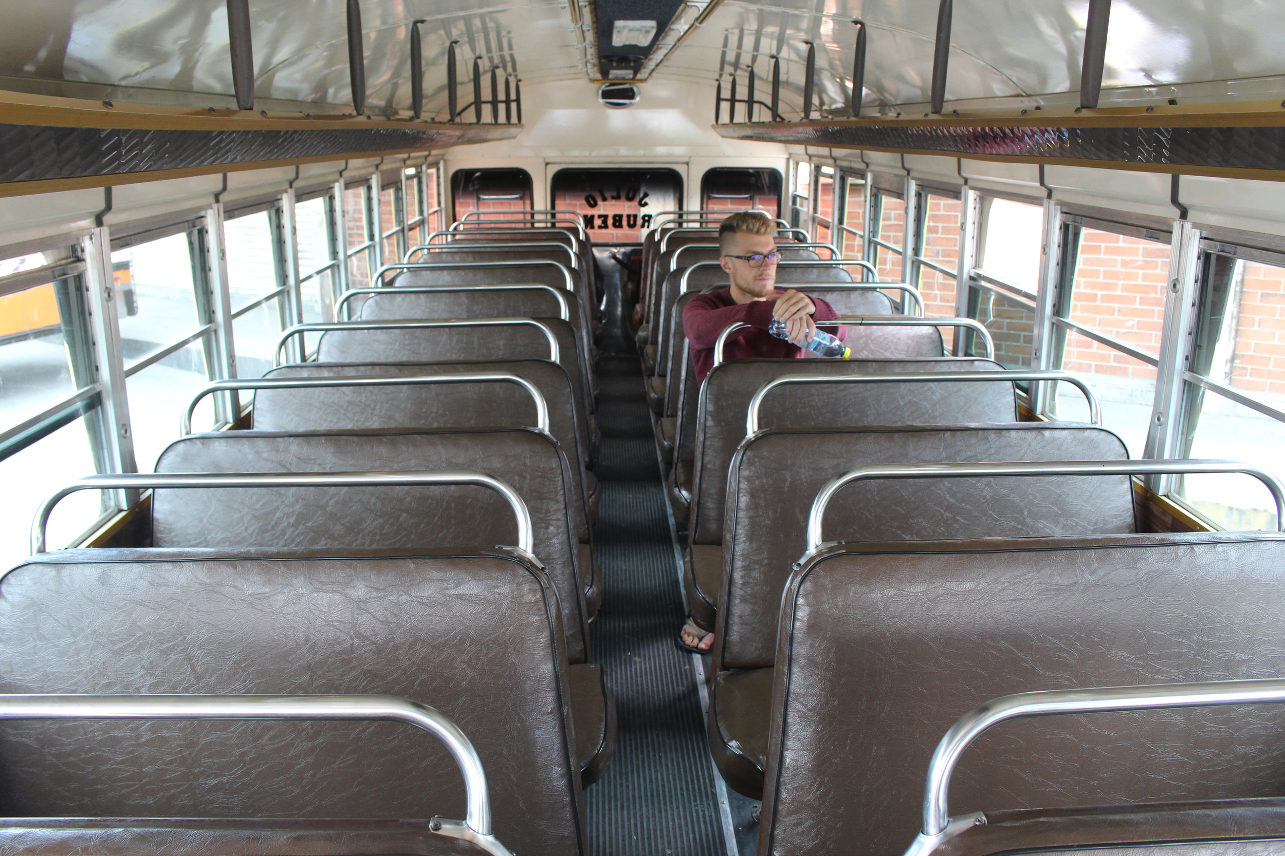The bus before it fills up