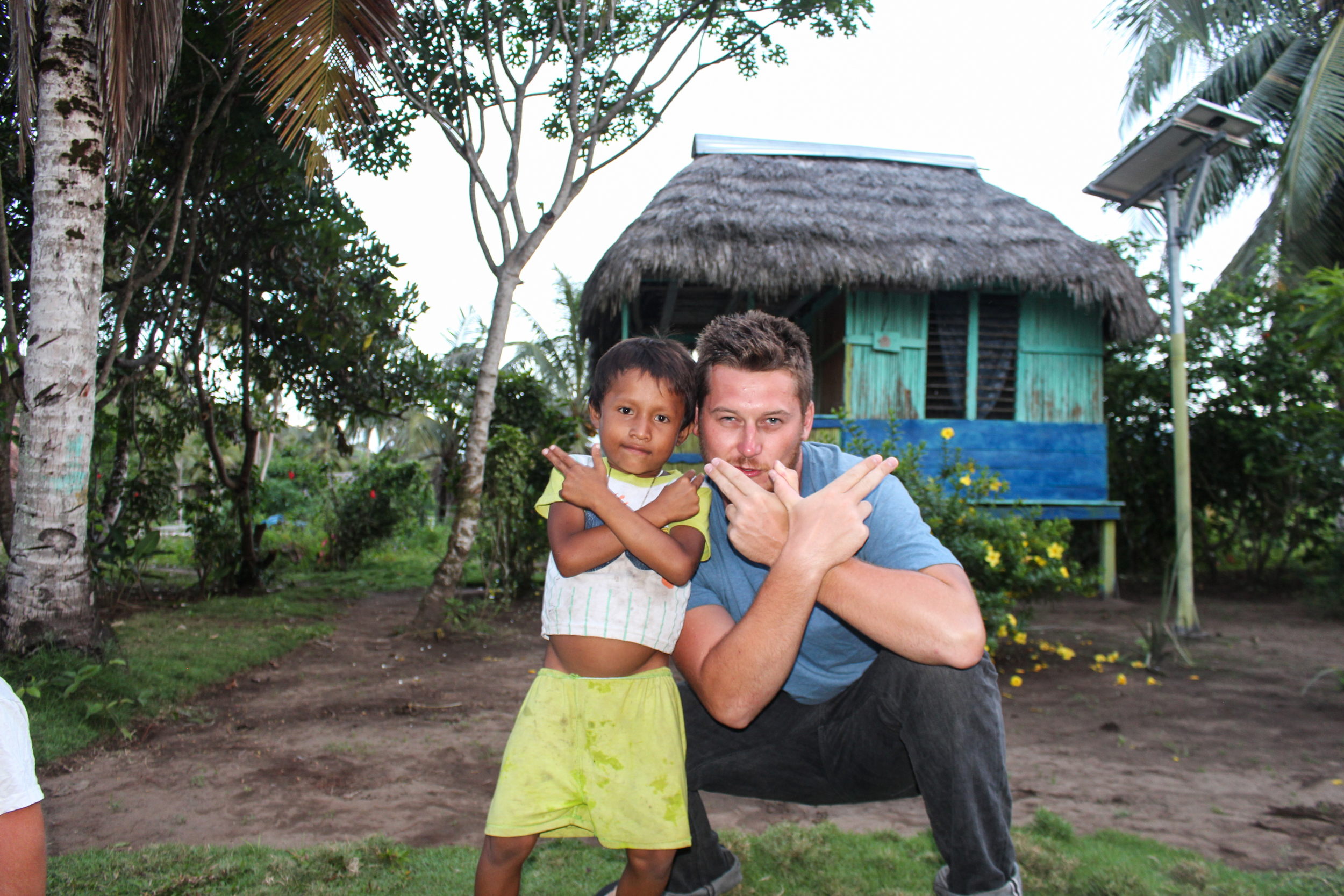 My Panamanian protege, adopting the 'Grime Merchant' pose