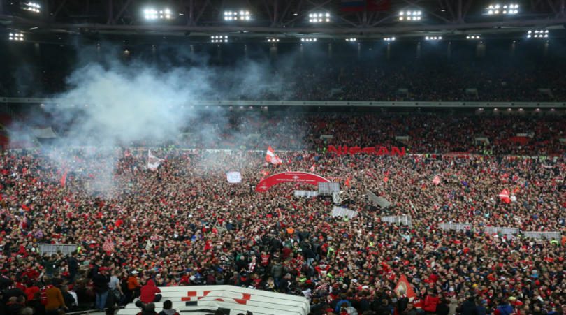 Fans flooded the pitch after the title was sealed | © fourfourtwo.com