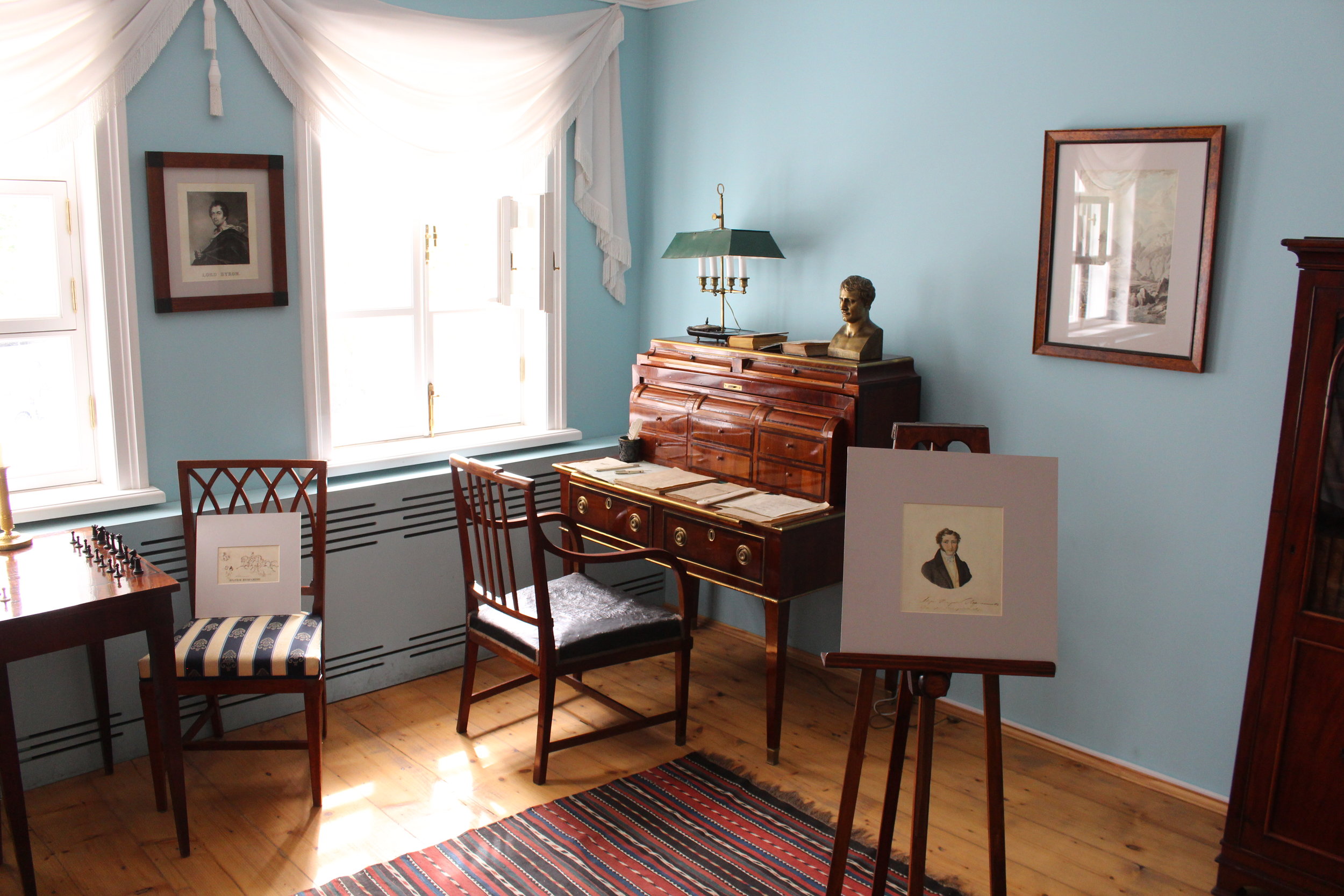 Mikhail Lermontov's study and writing desk