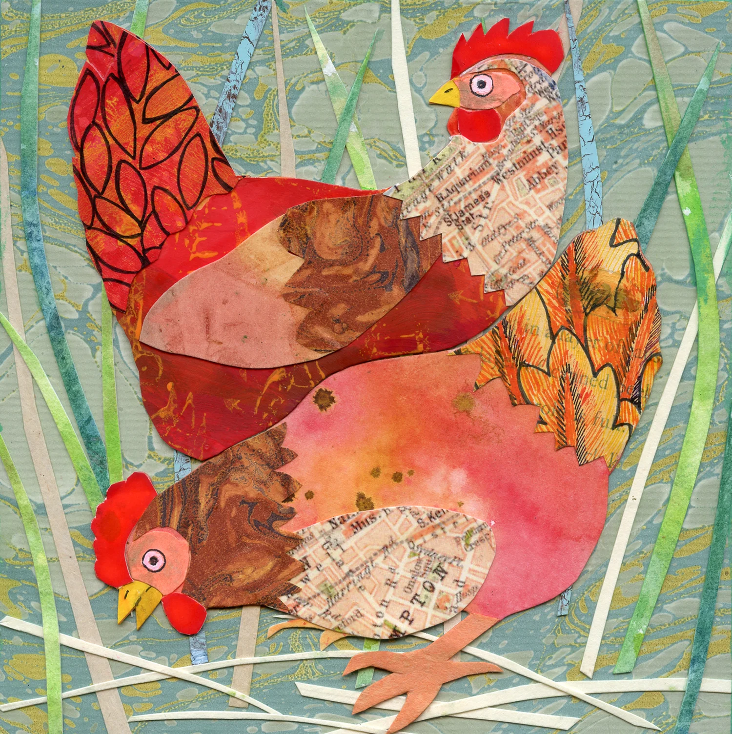 Chickens Collage