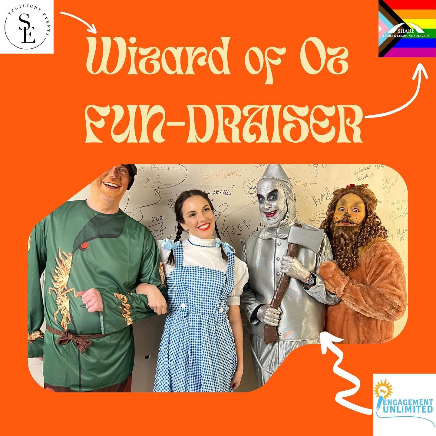 EngagementUnlimited.ca provided character actors for the IMAGINE 2024 Wizard of Oz FUN-draiser for sharesociety.ca created by spotlightevents.ca and helped raise a LOT of $$$