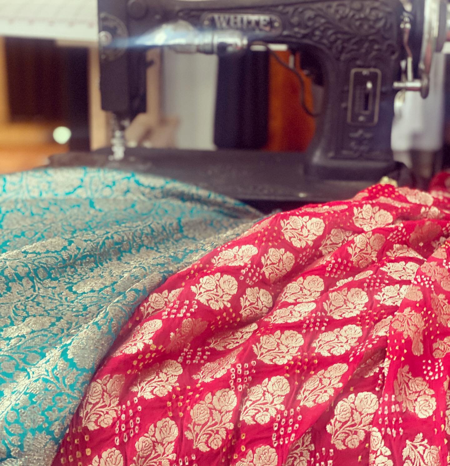 A sneak peak at some of the gorgeous brocade silks that I brought back from India. The only thing that will put me in a good mood on this gloomy Seattle day is admiring my fabric stash!!
