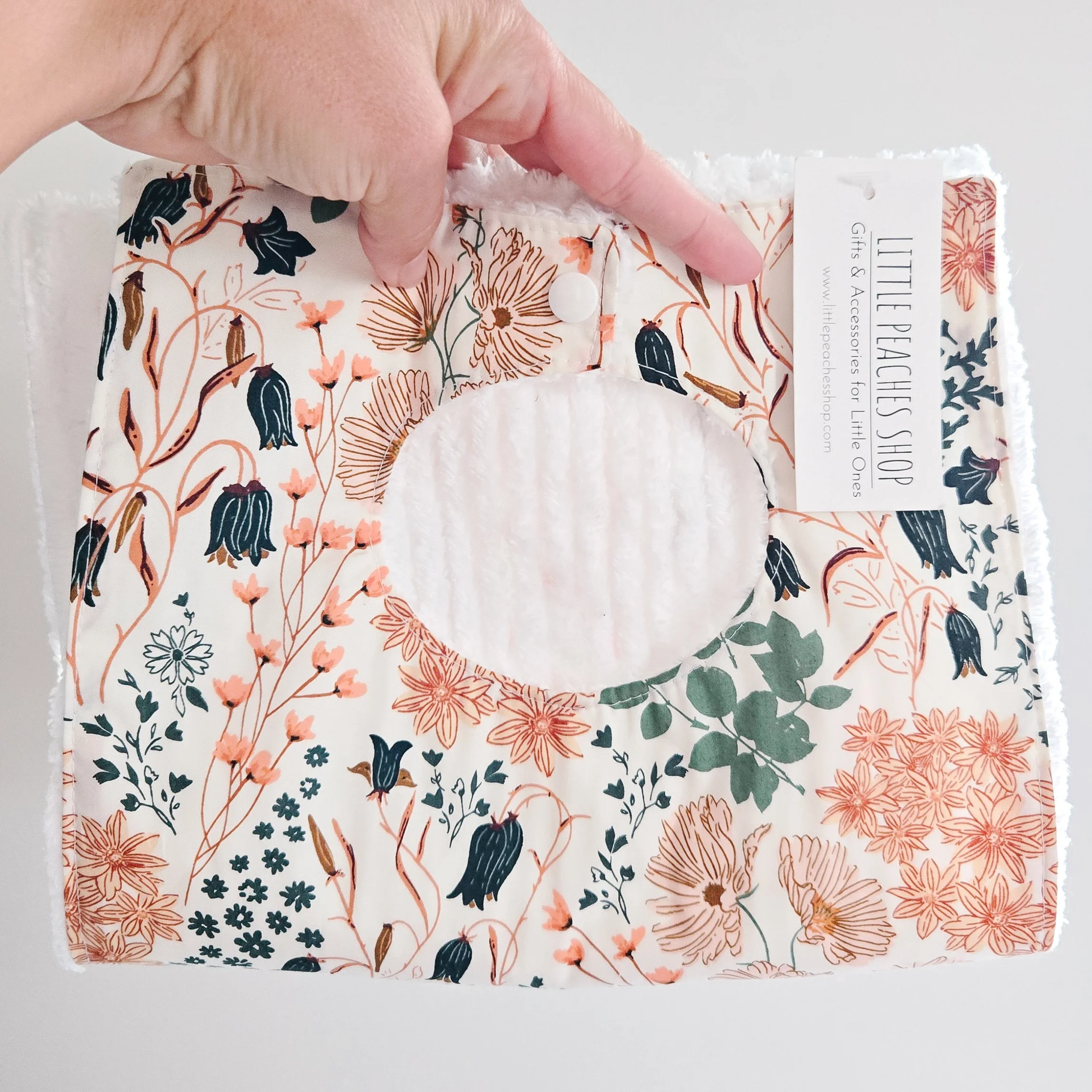 The Crumb Catcher Bib in Wildflower