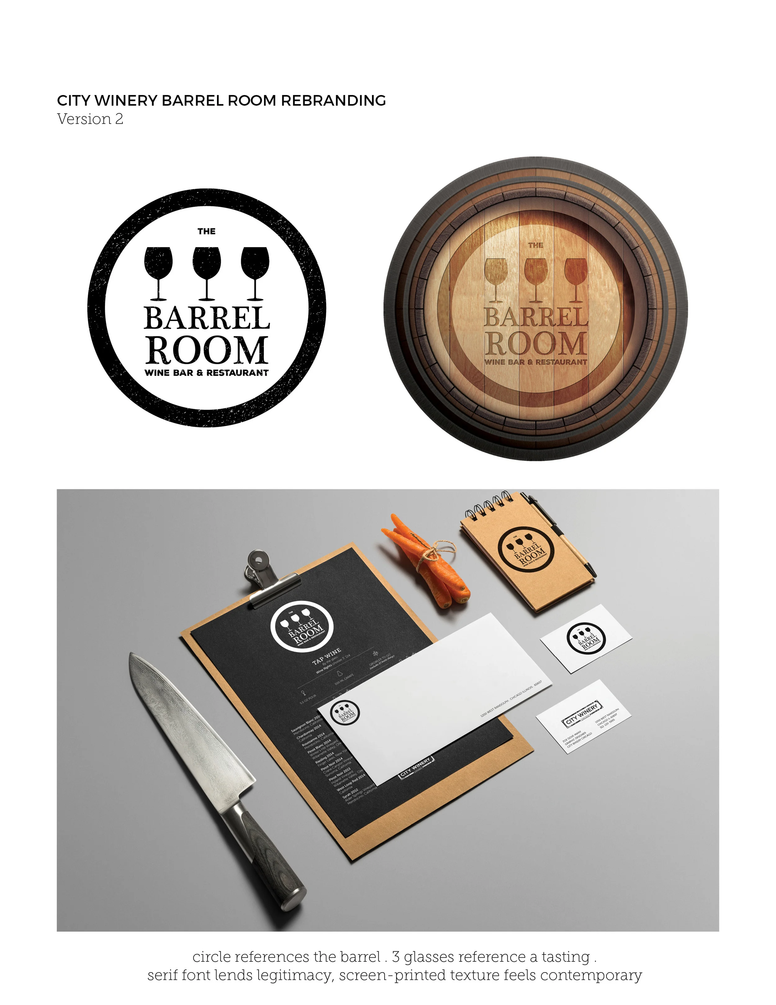 Barrel Room Logo: Concept II