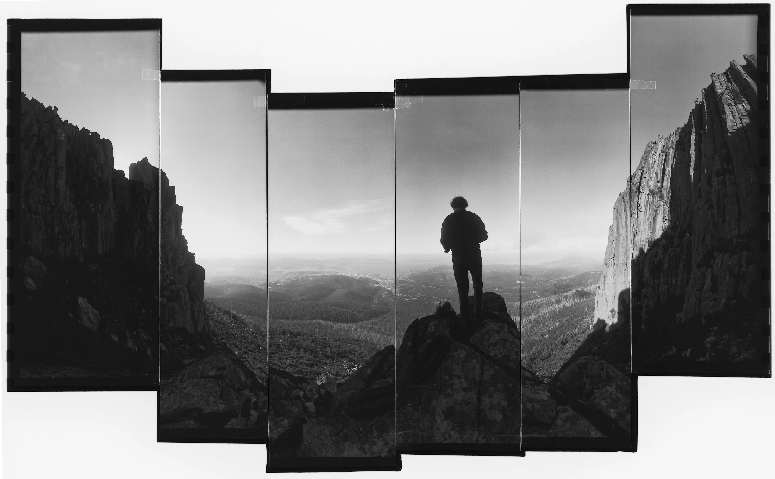  Traveller above the sea and city, Mount Wellington, Tasmania, 1985 