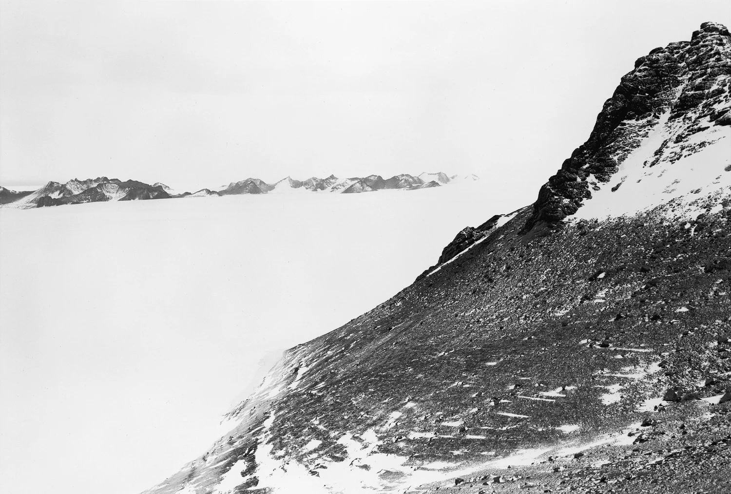 Framnes Mountains (right), Antarctica, 1991 