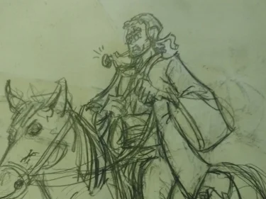He's a little intimidated by this horse, which tells you something about Anton's comfort zone since this is the fattest, sleepiest pony you've ever seen.