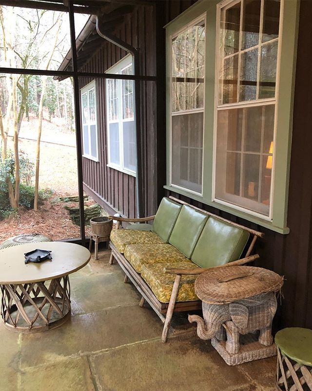 Still swooning over this incredible mid-century modern jewel box we stayed in last weekend for a friend&rsquo;s engagement party in LaGrange, Georgia. The home was built in the 30s on West Point Lake and renovated in the 60s. Simply amazing! When we 
