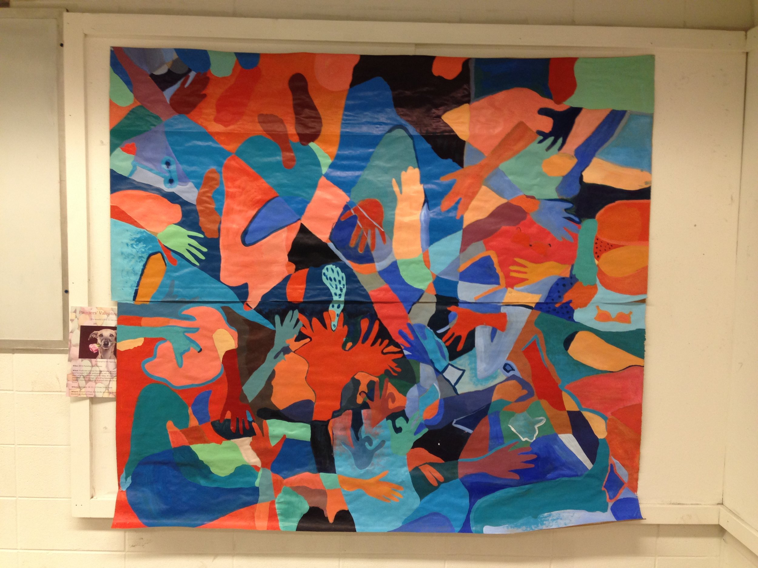 Group Painting Project/Trace your body