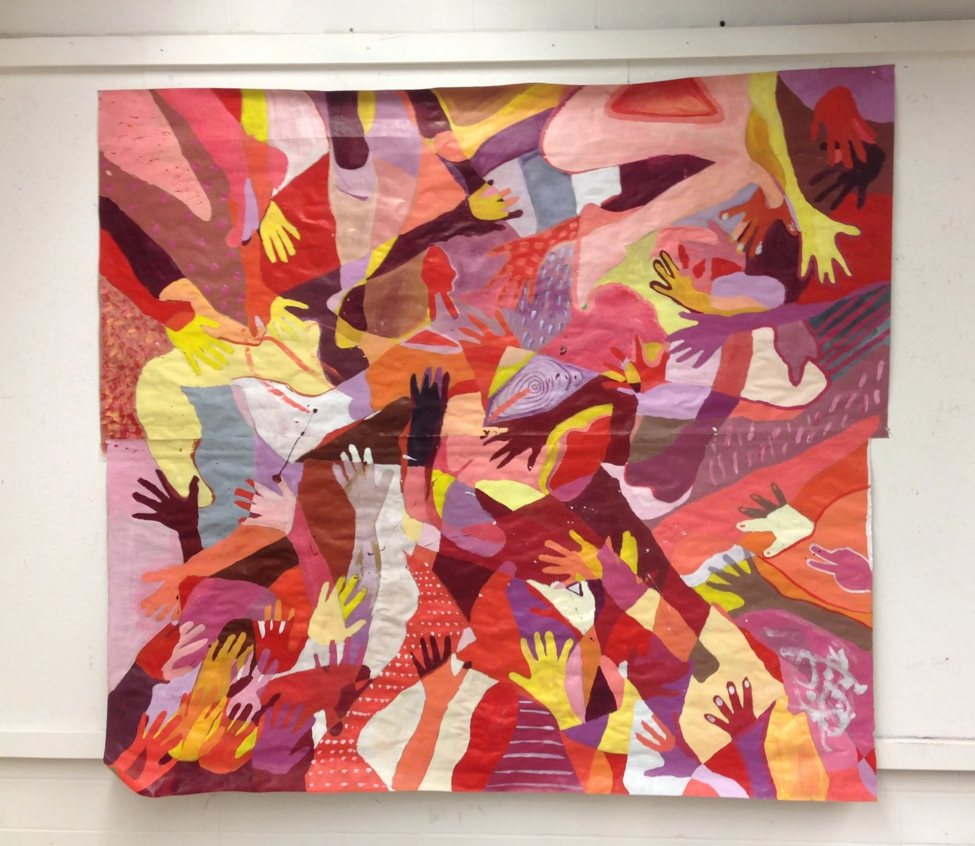Group Painting Project/Trace your body