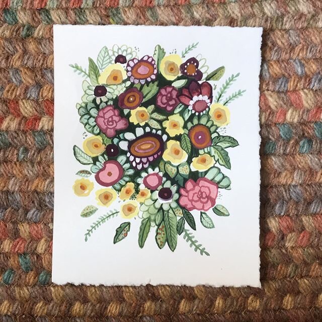 Flower bouquet realness. (Binge watching RuPauls drag race and painting) #painting #worksonpaper #art #artist #watercolor #flowers #couchpotato #yorkpa #pa #autumncwright #autumn #bingeworthy