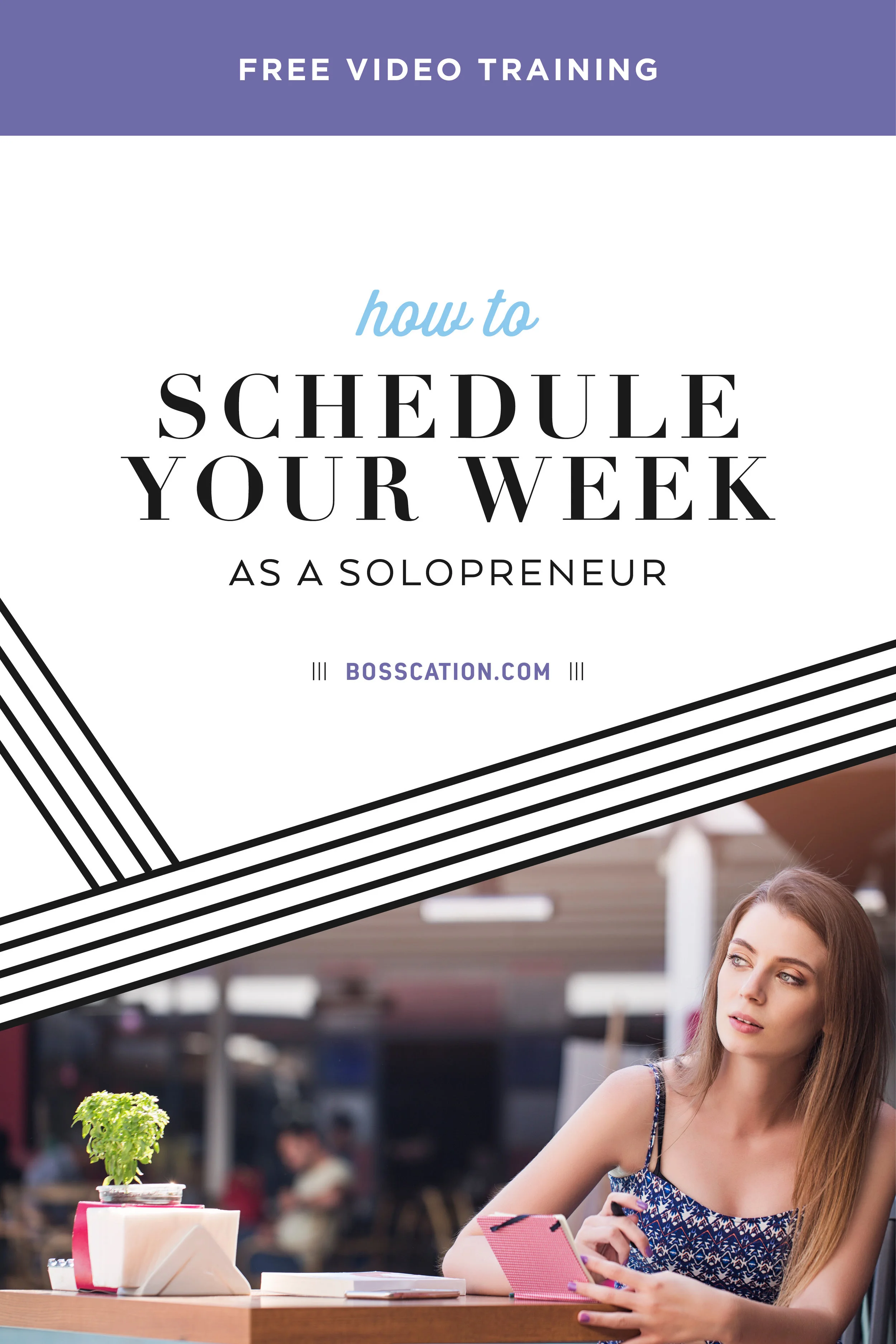 How to schedule your week as a solopreneur to make time for working ON your business, not just IN your business. Organize your calendar to prioritize your business.