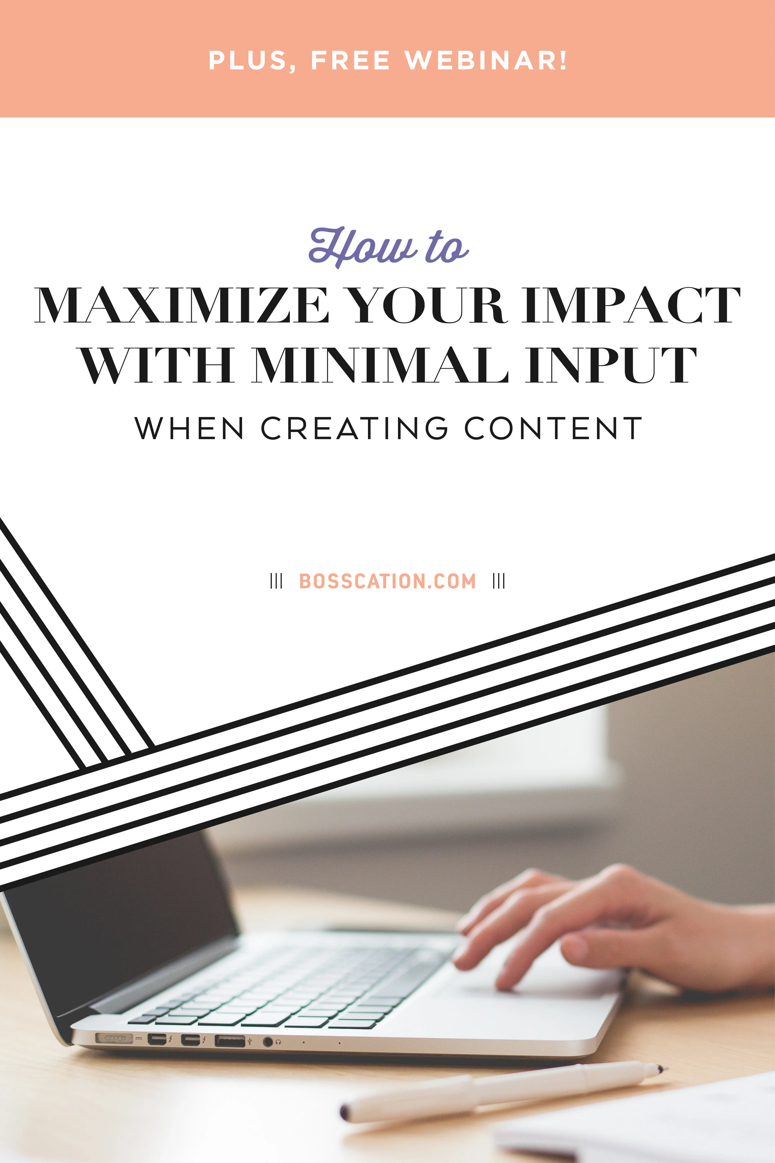 Marketing content is so important for your small business growth! But writing blogs, recording videos, editing podcasts and posting to social media can be super time-consuming! Use these tips to make your content creation process faster, easier and more efficient so you're not wasting hours of every week on your marketing. Read how to maximize your marketing impact with minimal input on the Bosscation blog: www.bosscation.com/blog