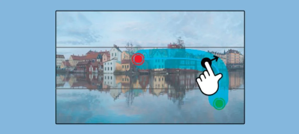 Dragging a path's route into the desired position