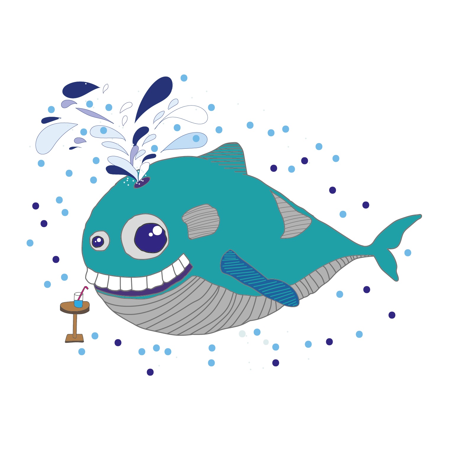 Hugo the Whale 2016 Digital illustration 1190 px x 840 px More information