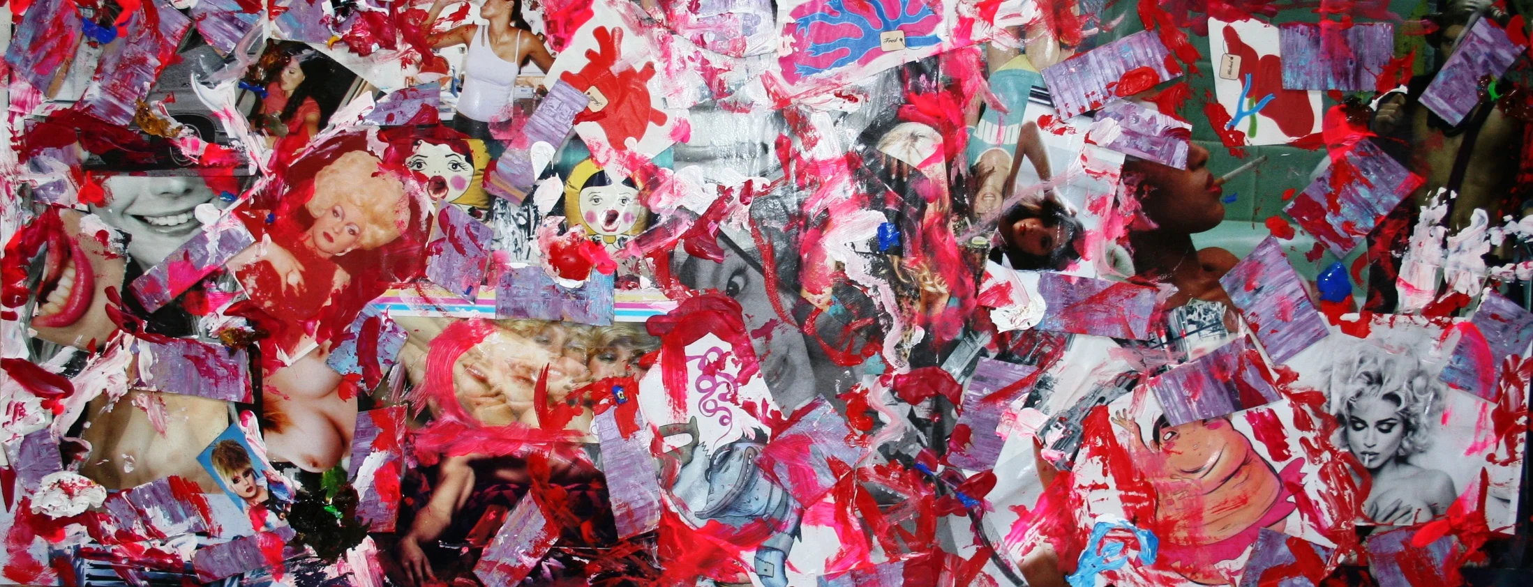 peep show 2009 Mixed media collage
