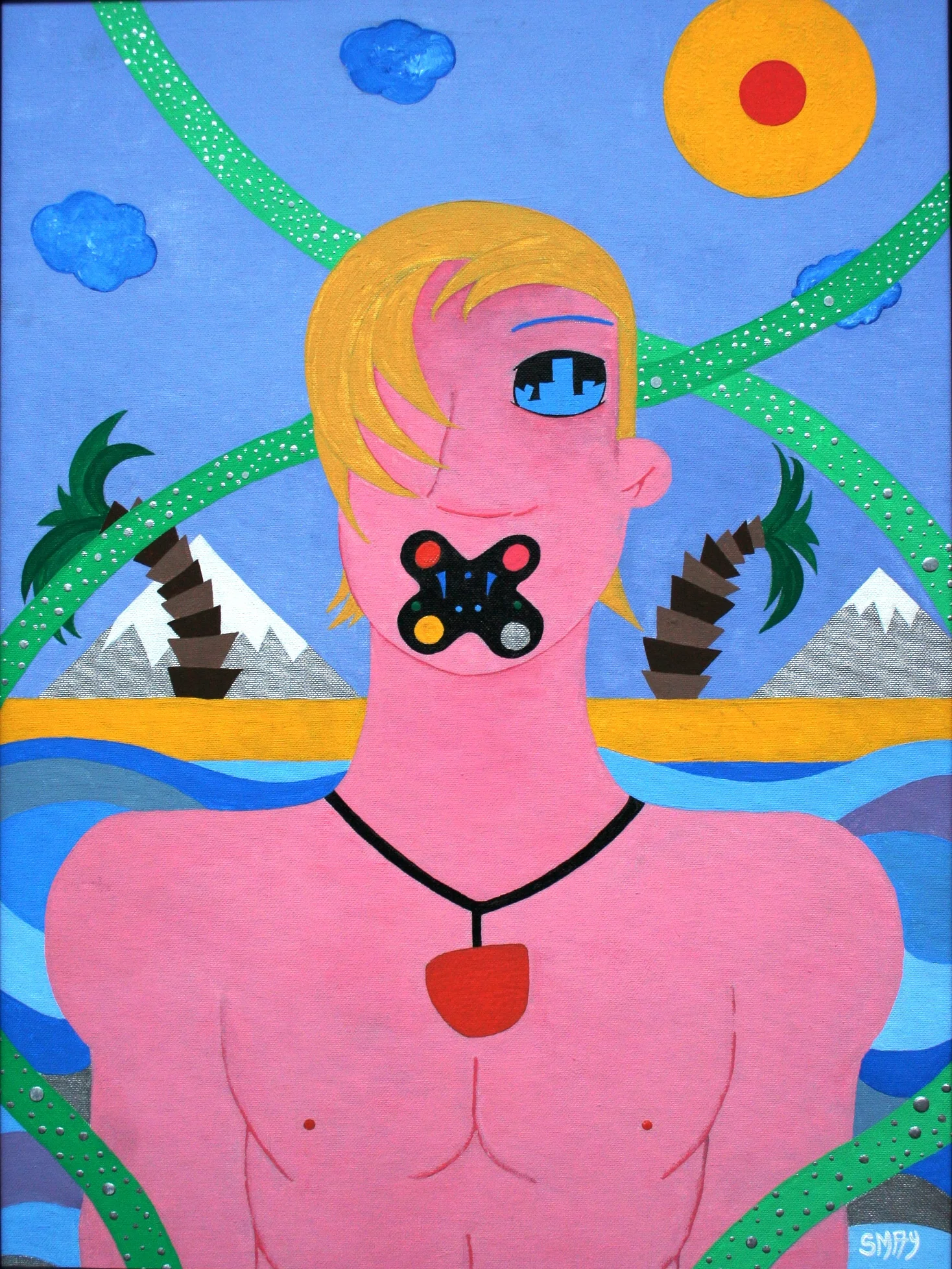 Restless 2003 Acrylics on canvas 48 x 63.5cm