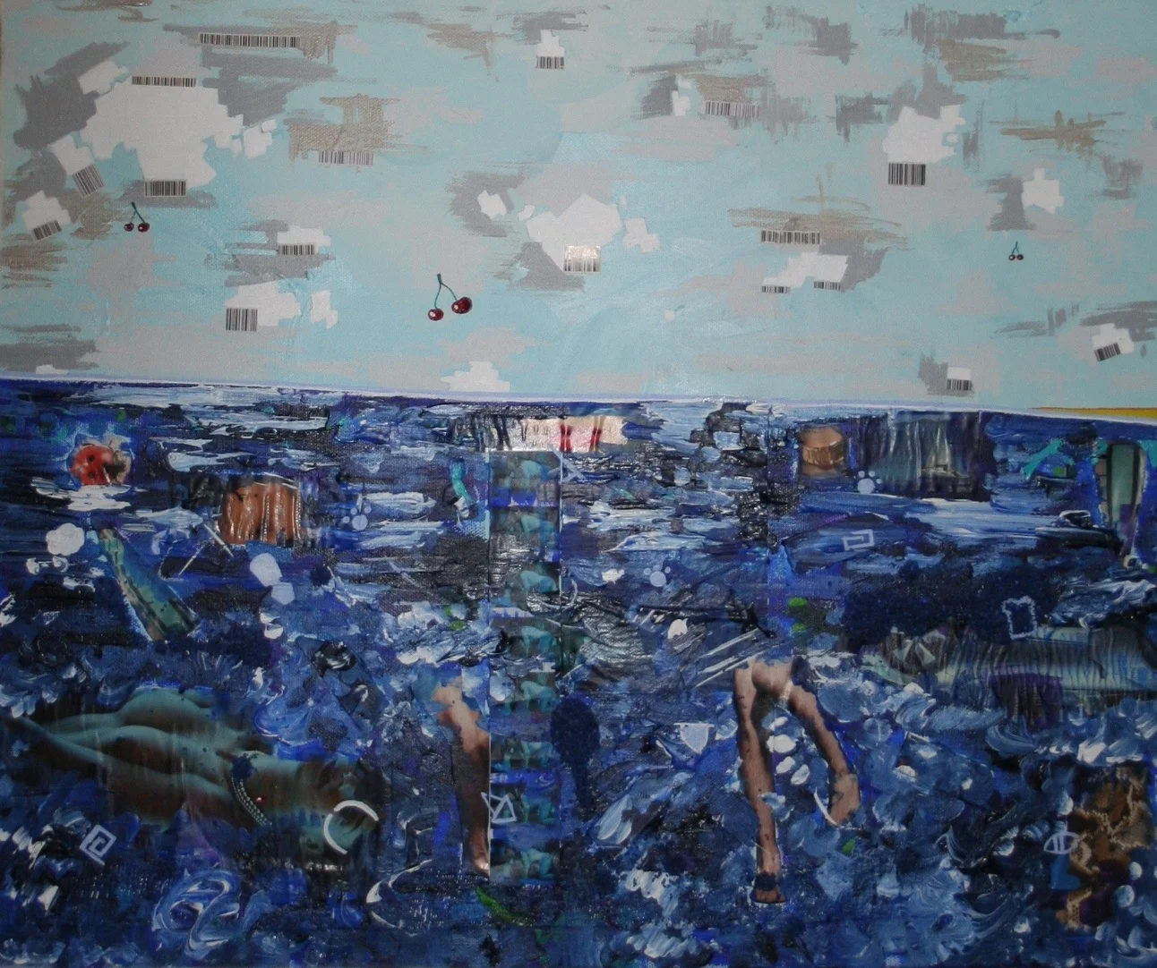Atlantis (clouds) 2012 Mixed media on canvas 62 x 51cm