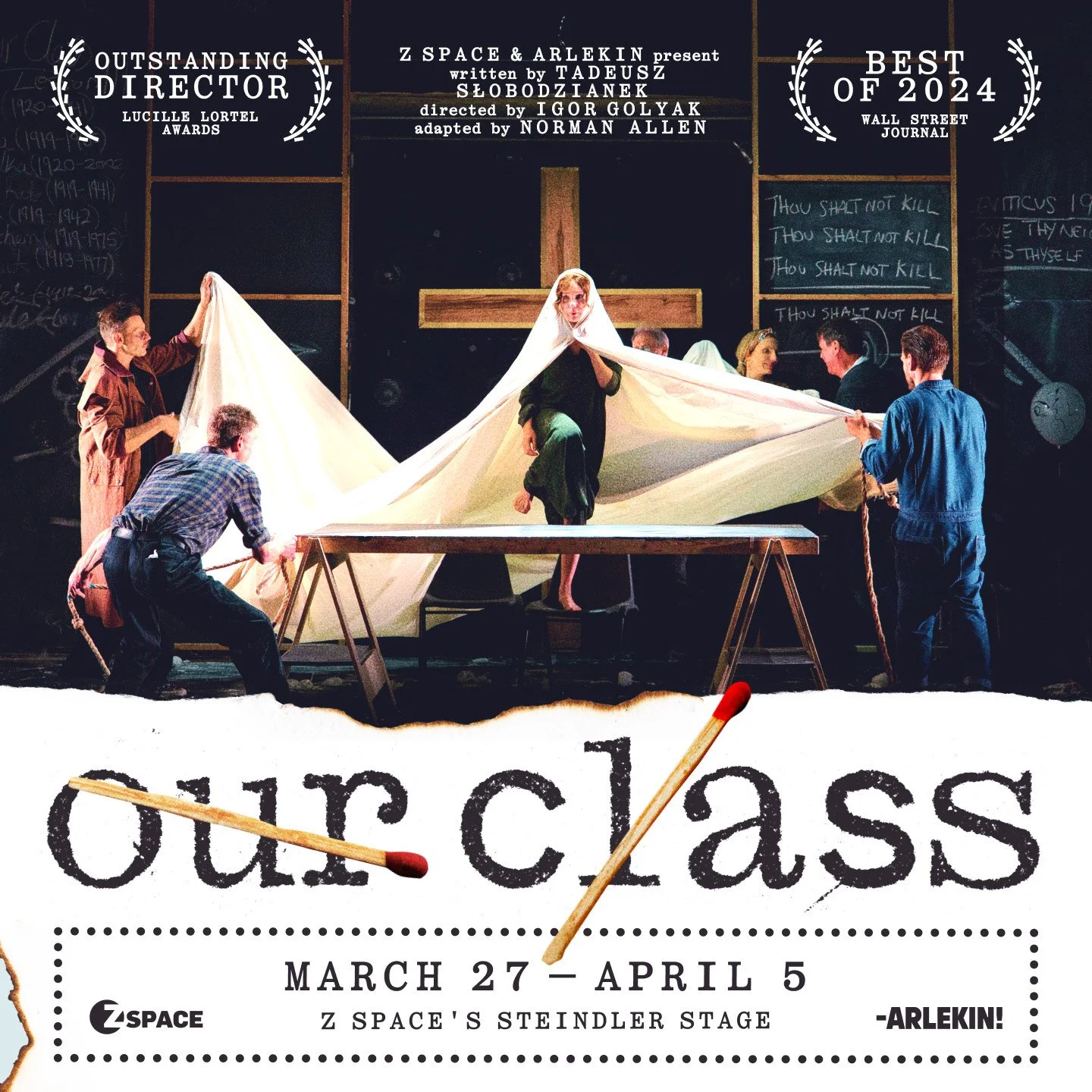 Our Class, a powerful tale of friendship, prejudice, and betrayal, comes to Z Space!⁠
⁠
Ten classmates &mdash; five Jewish and five Catholic Poles &mdash; who grow up as friends and neighbors, then find themselves pitted against each other in the fac