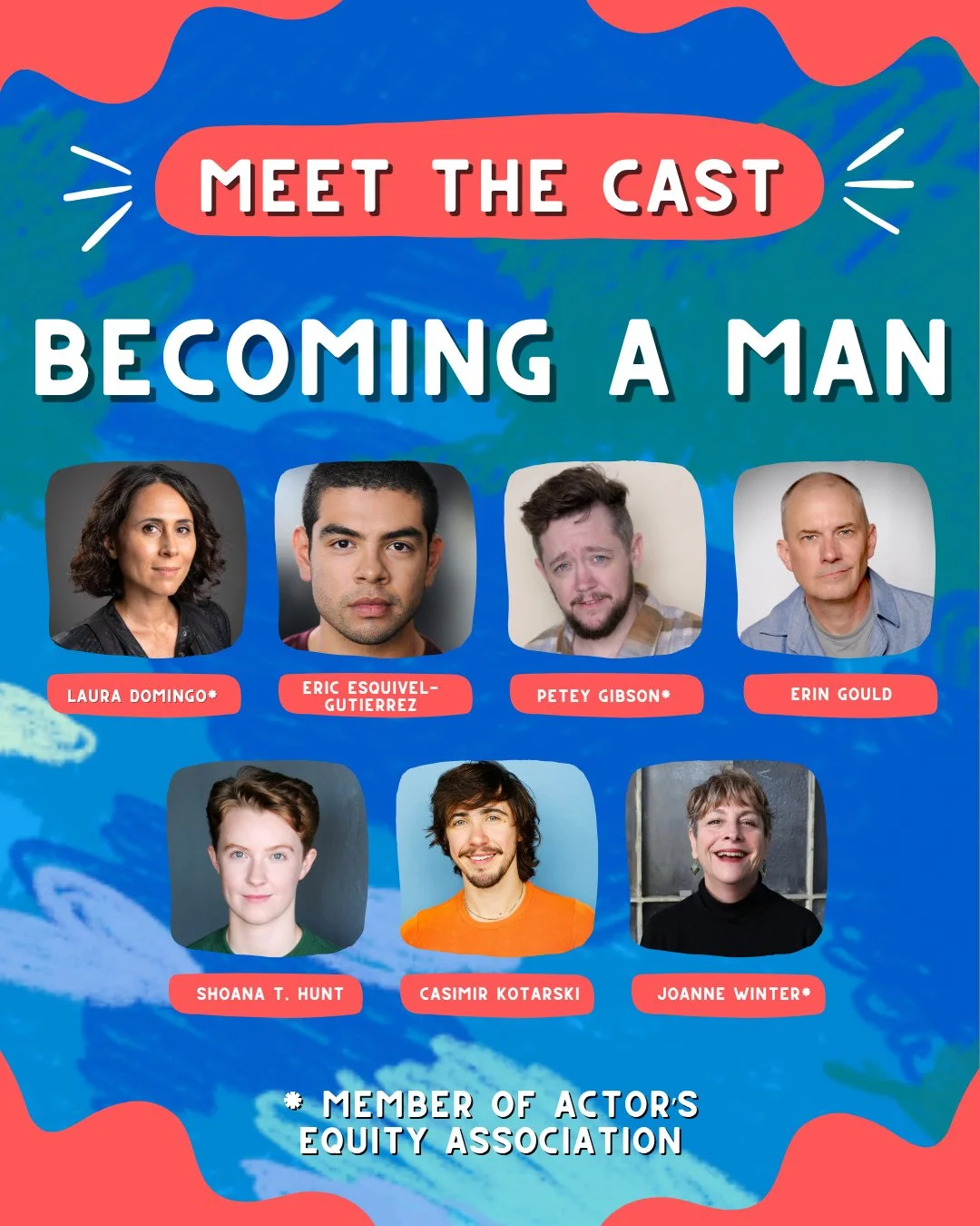 Meet the cast of Becoming a Man! Z Space is proud to share the incredible group of national and local performers that will be bringing P. Carl&rsquo;s story to life on the Steindler Stage. ⁠
⁠
For 50 years, P. Carl lived as a girl and then a queer wo