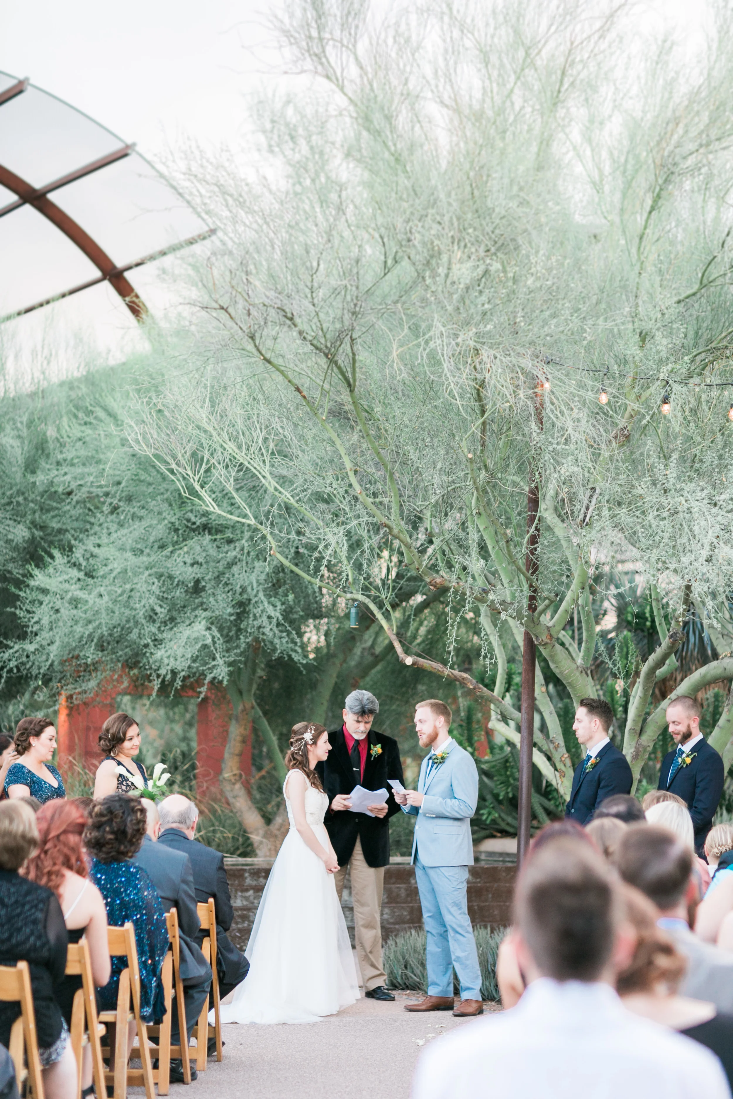 wedding at the Desert Botanical Gardens