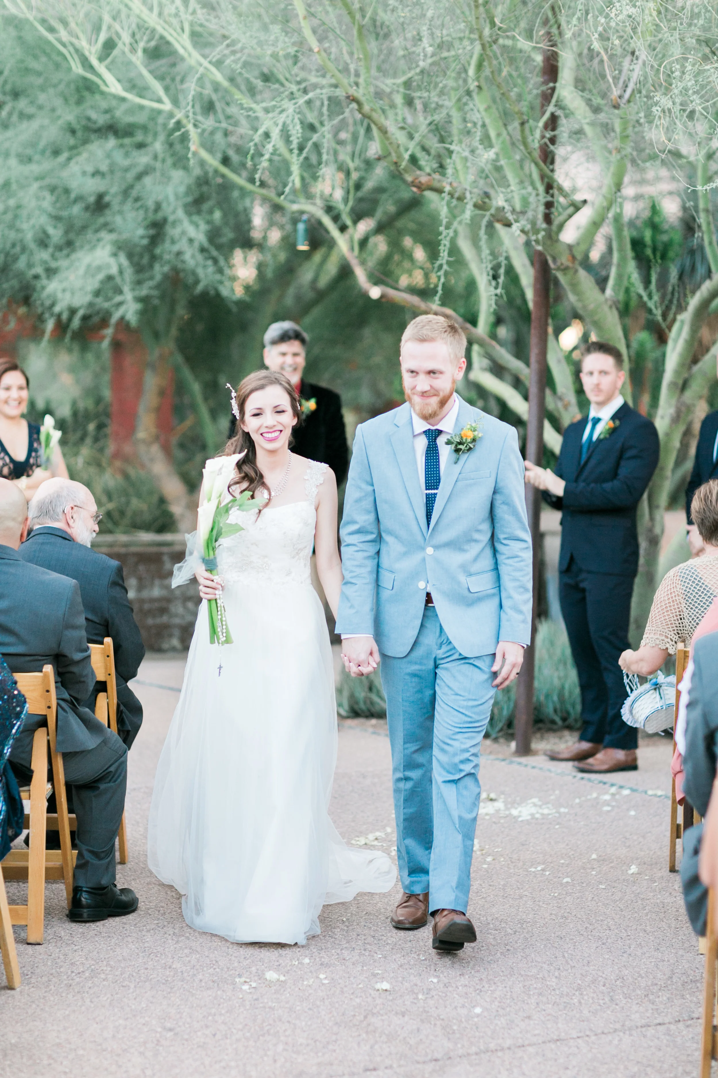 Walking down the aisle as husband and wife