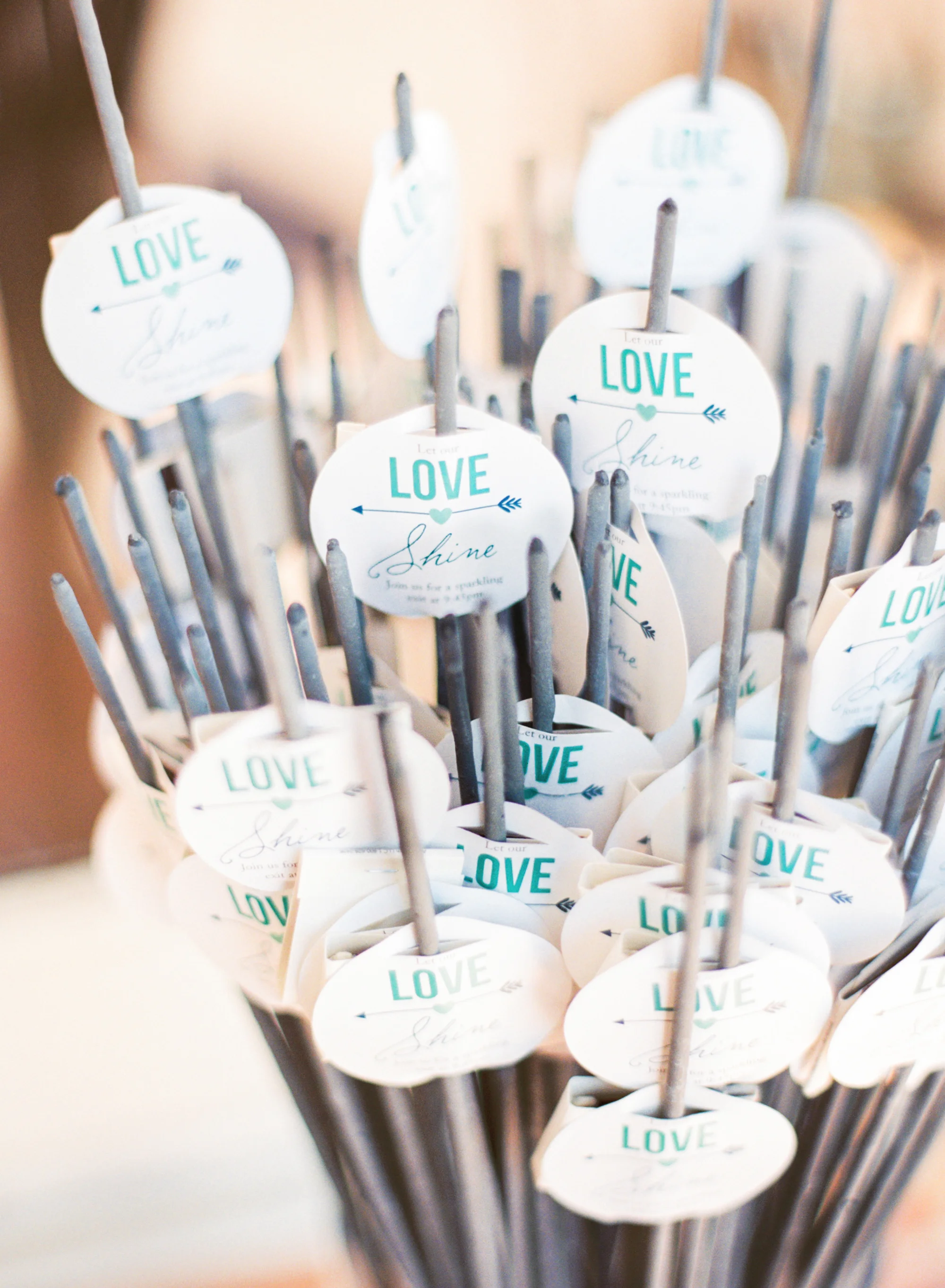 Sparklers with matches attached