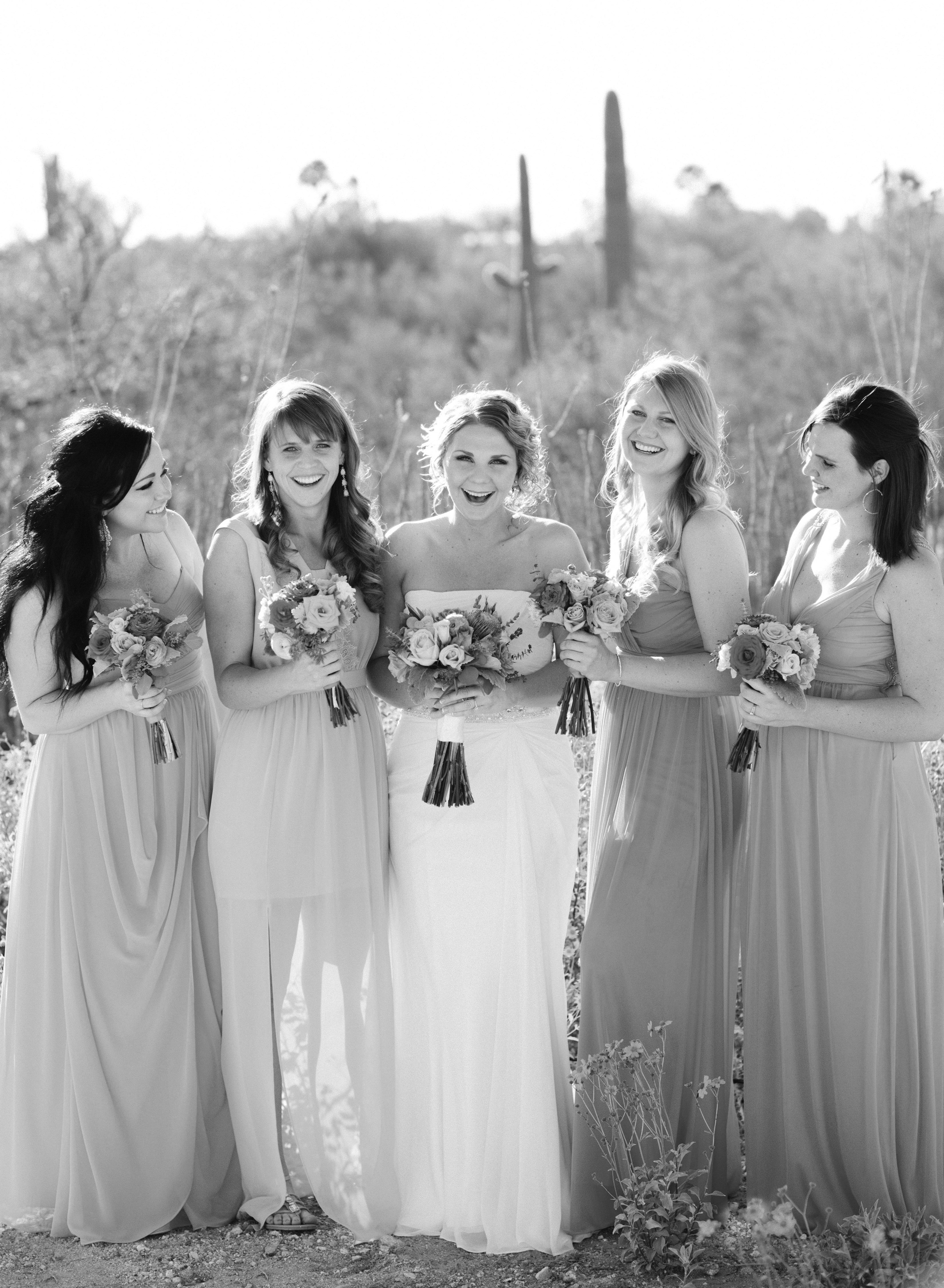 Betsy with her bridesmaids