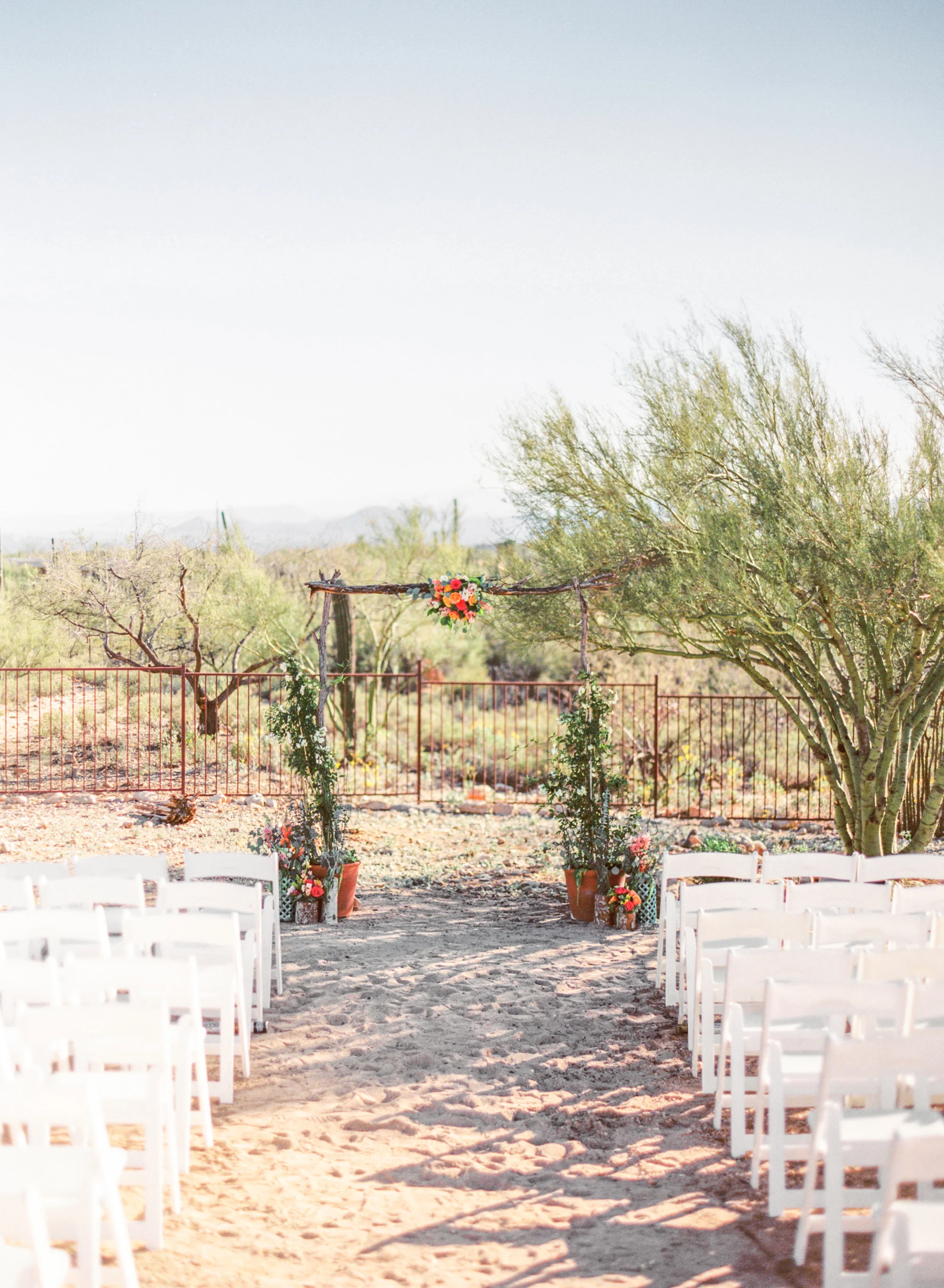 The bright and colorful backyard wedding of photographers Betsy & John 