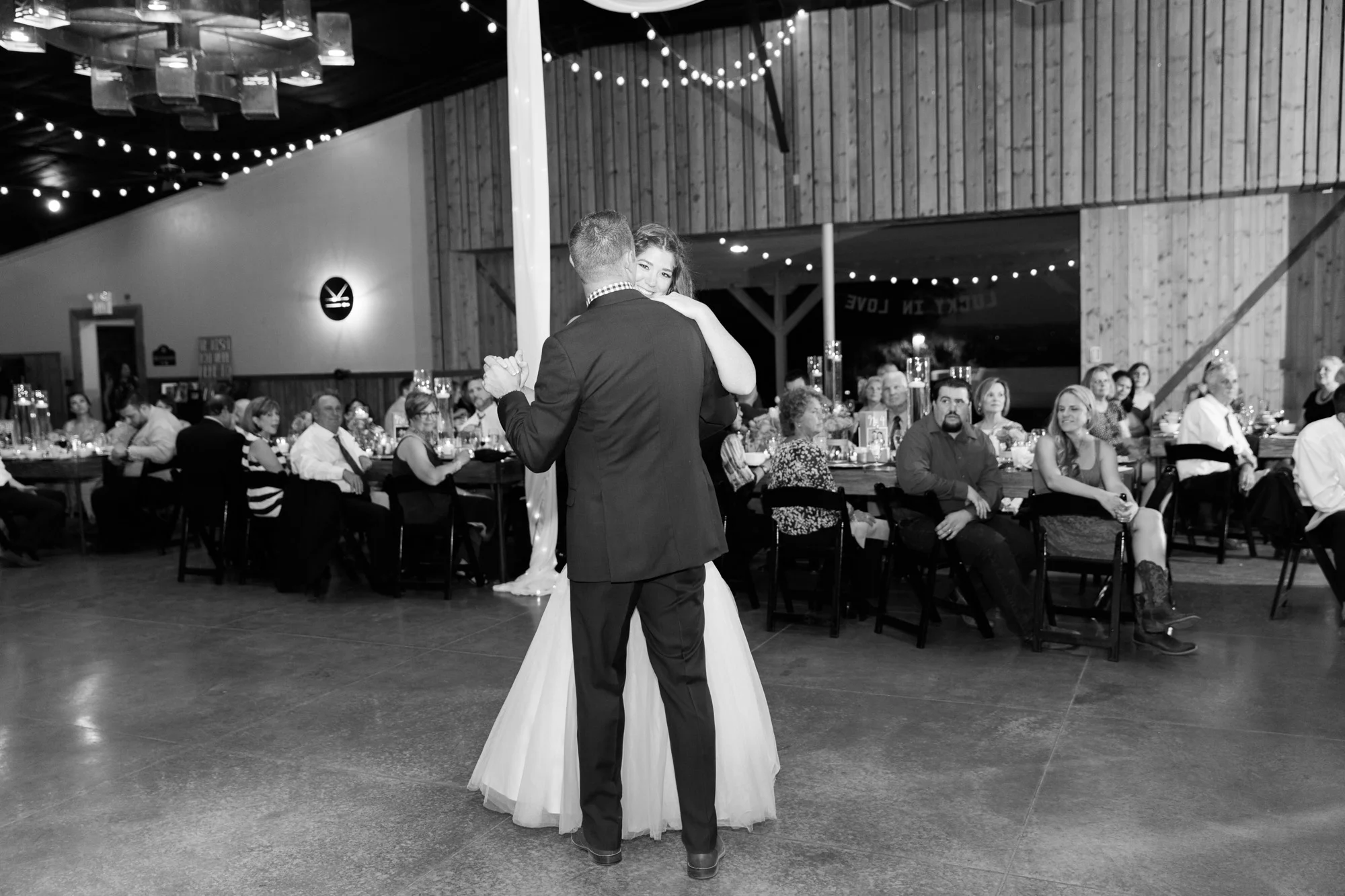 Bride and groom's first dance.