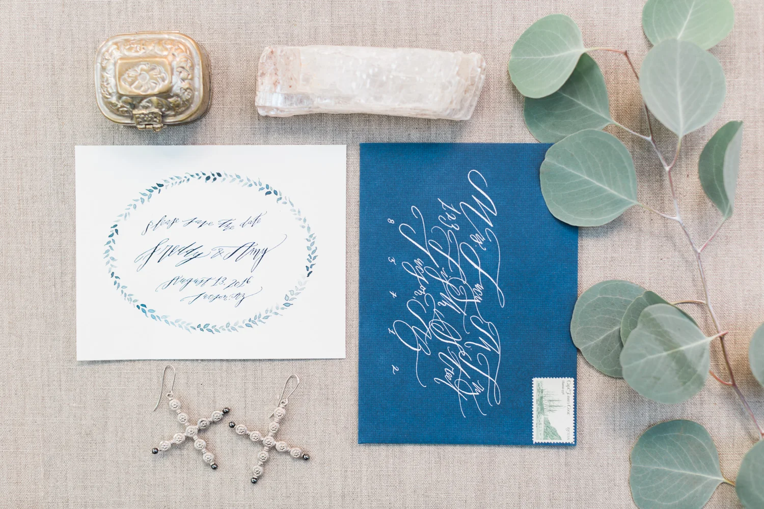 Gorgeous invitation suite by Betsy Dunlap Calligraphy