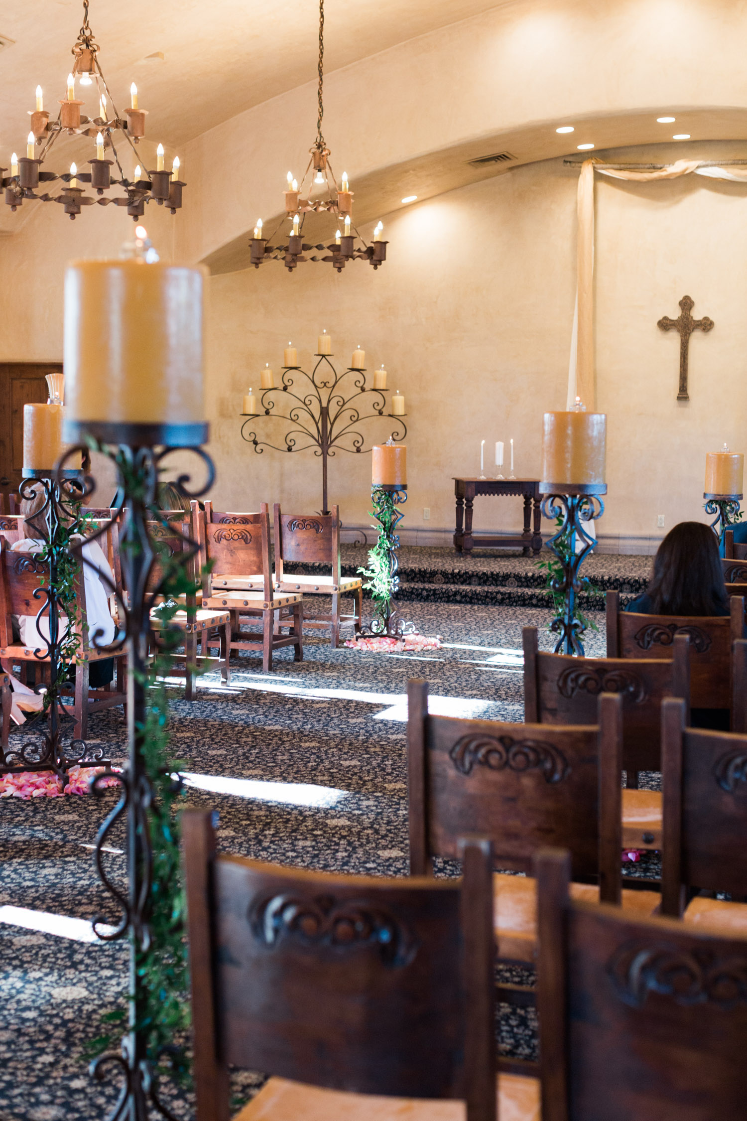 Inside the chapel at Tubac Golf resort