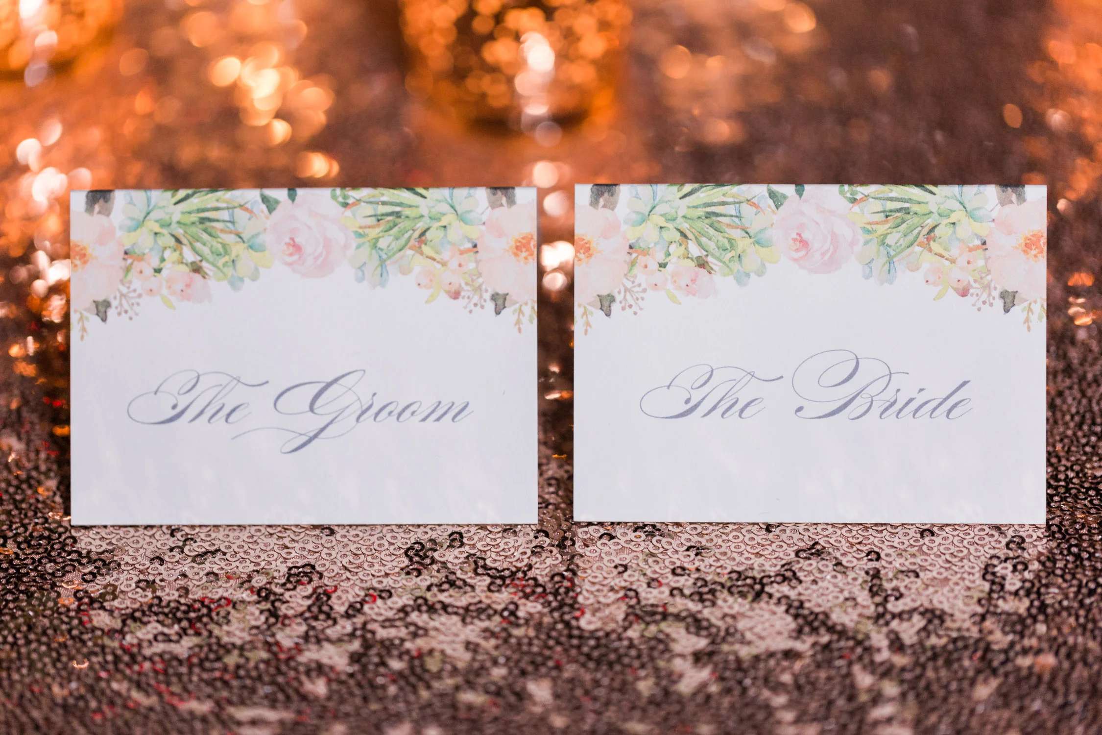Beautiful place cards designs by Brie Dumais Designs 