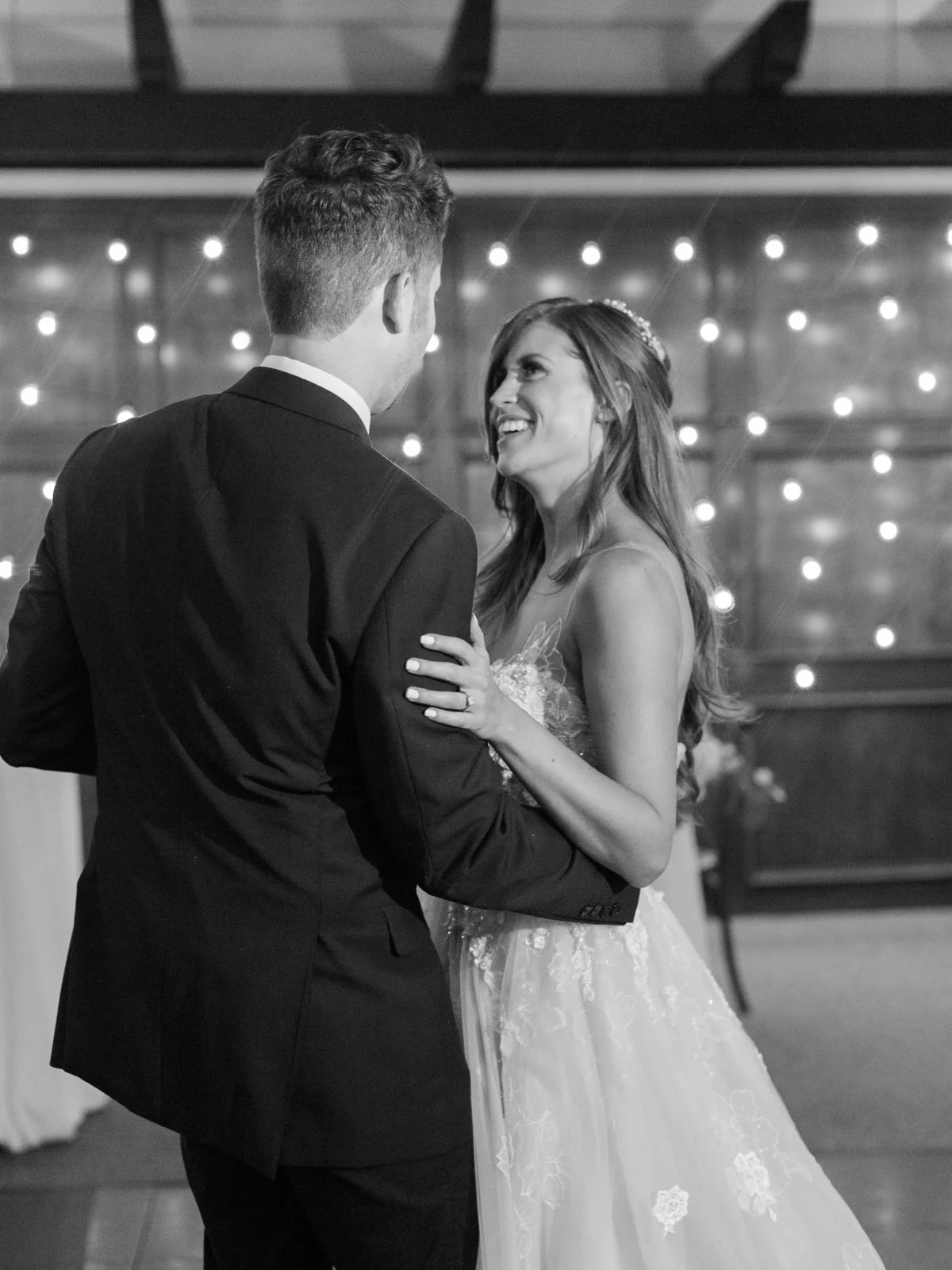 Bride & Groom's first dance| Harrison & Jocelyne's gorgeous Temecula wedding day at Wiens Family Cellars captured by Temecula wedding photographers Betsy & John