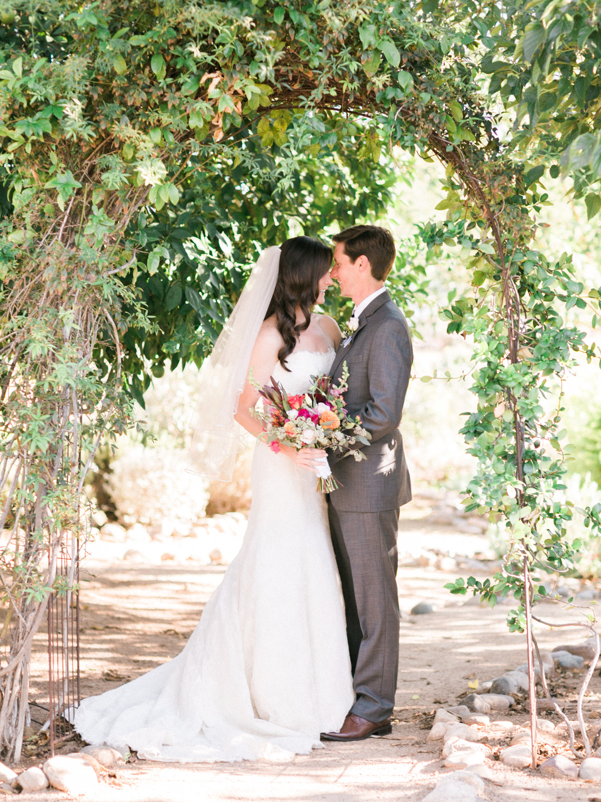 Adorable couple captured by Phoenix wedding photographers, Betsy & John 