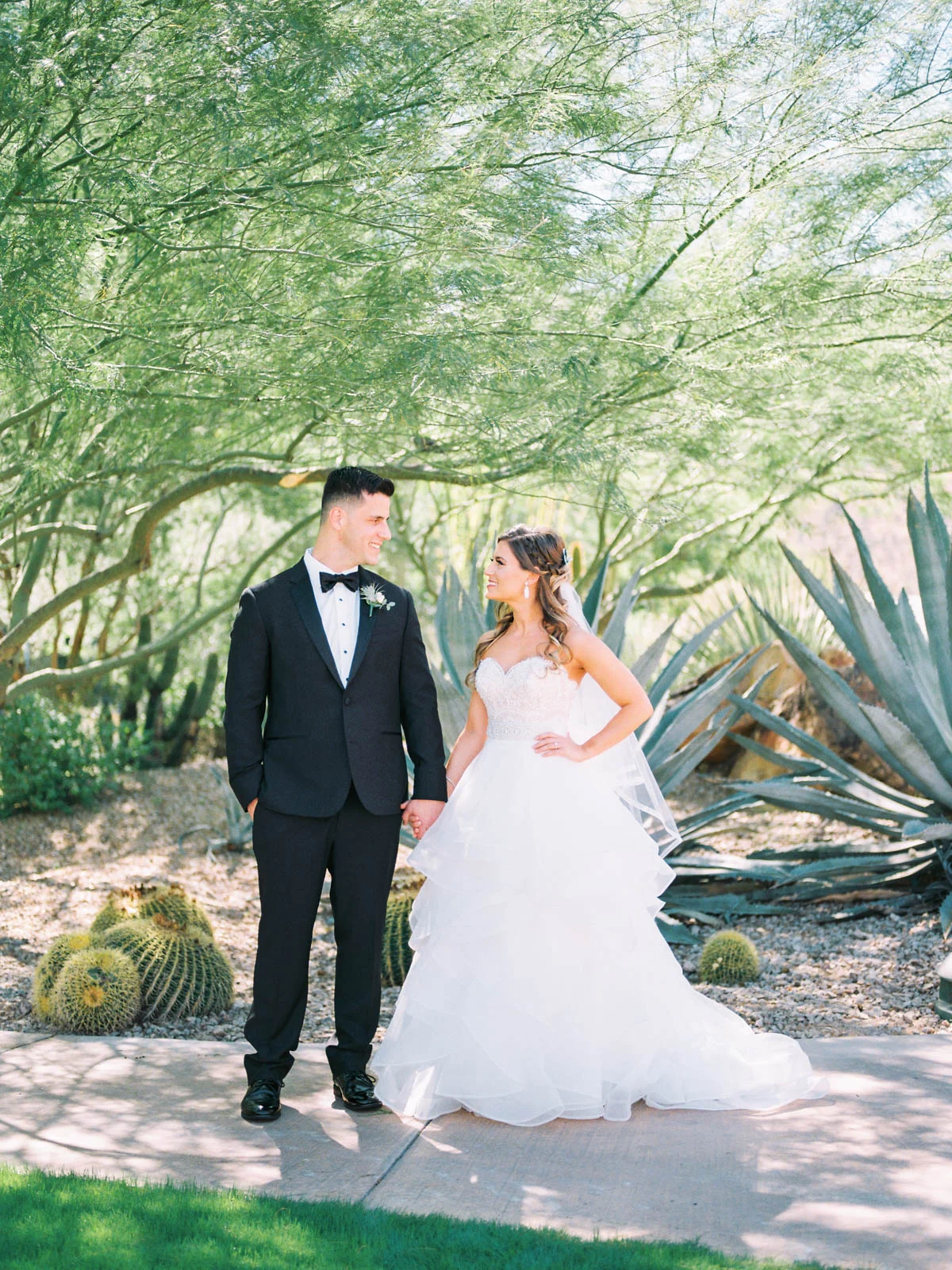 Desert wedding captured by Tucson Wedding Photographers Betsy & John 