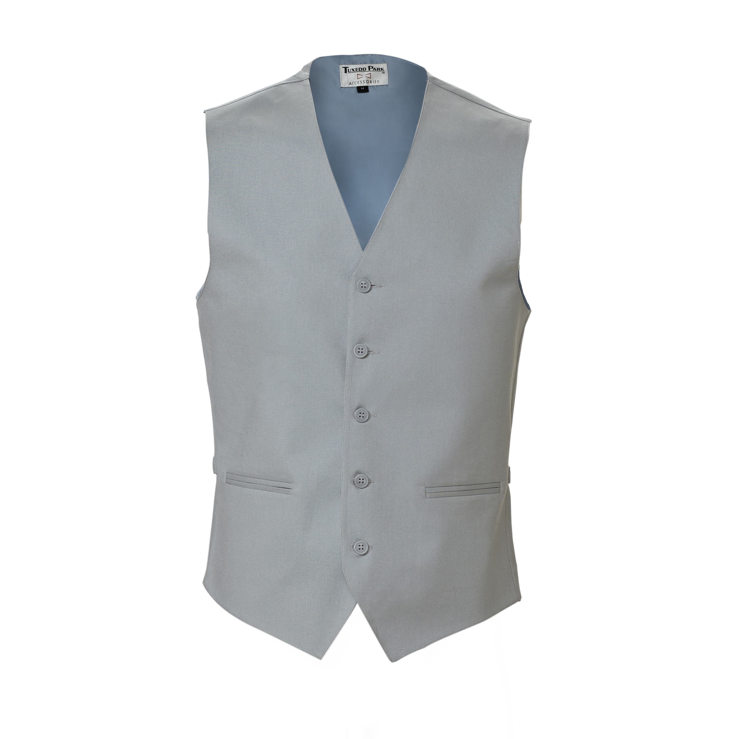 Grey Linen Vest — Tuxedo Park