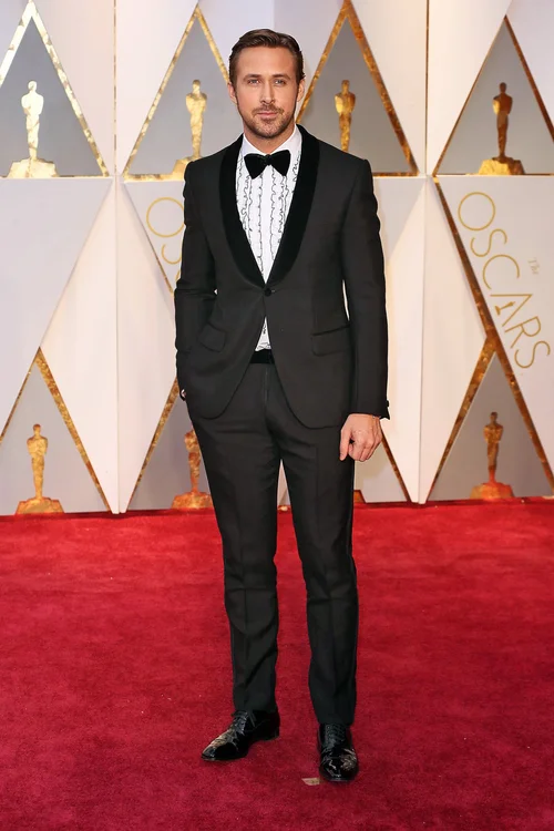 black dress shirt with silver tie The Black Tux Tie Clip In Grey/White