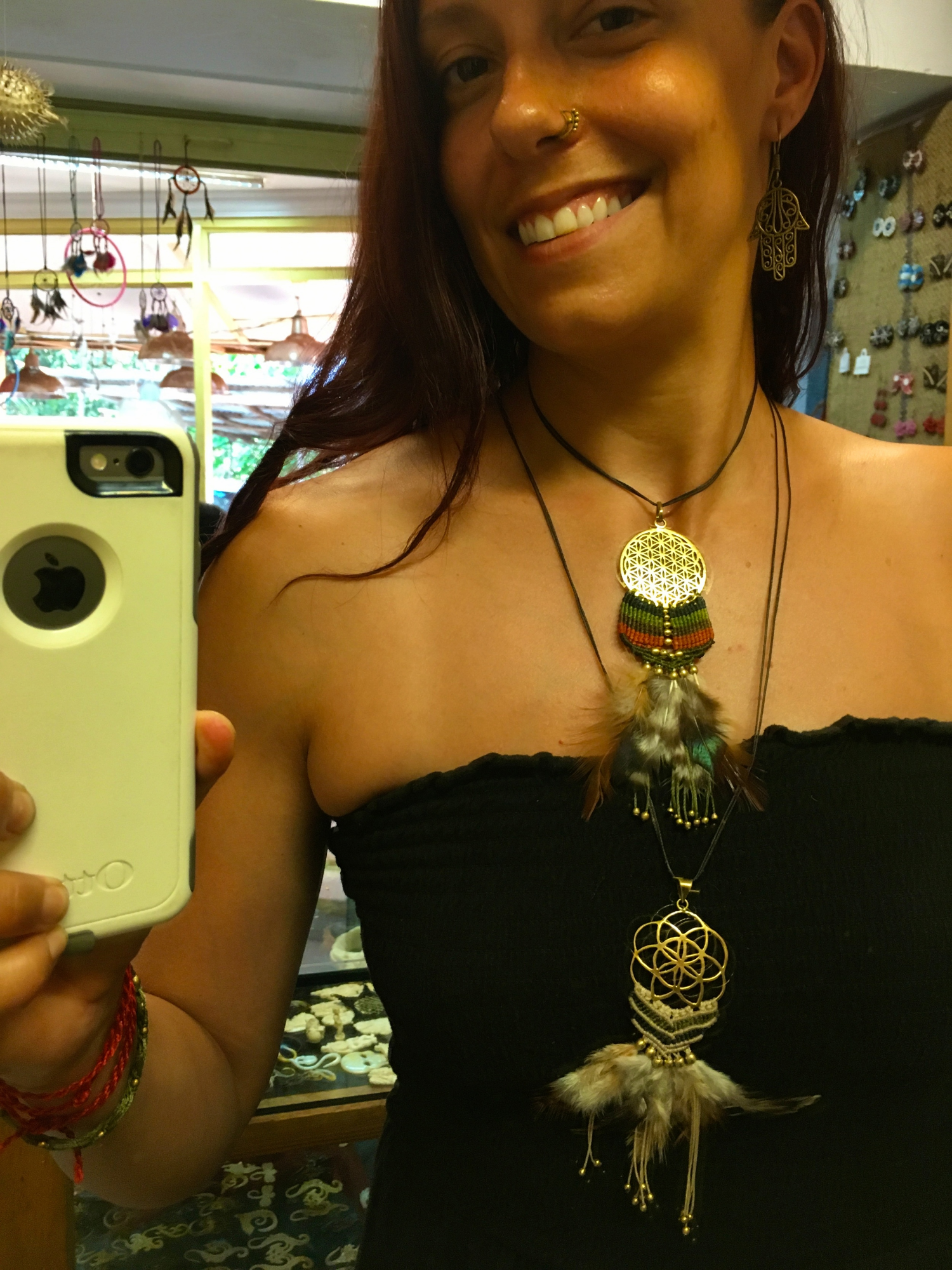We made these necklaces!