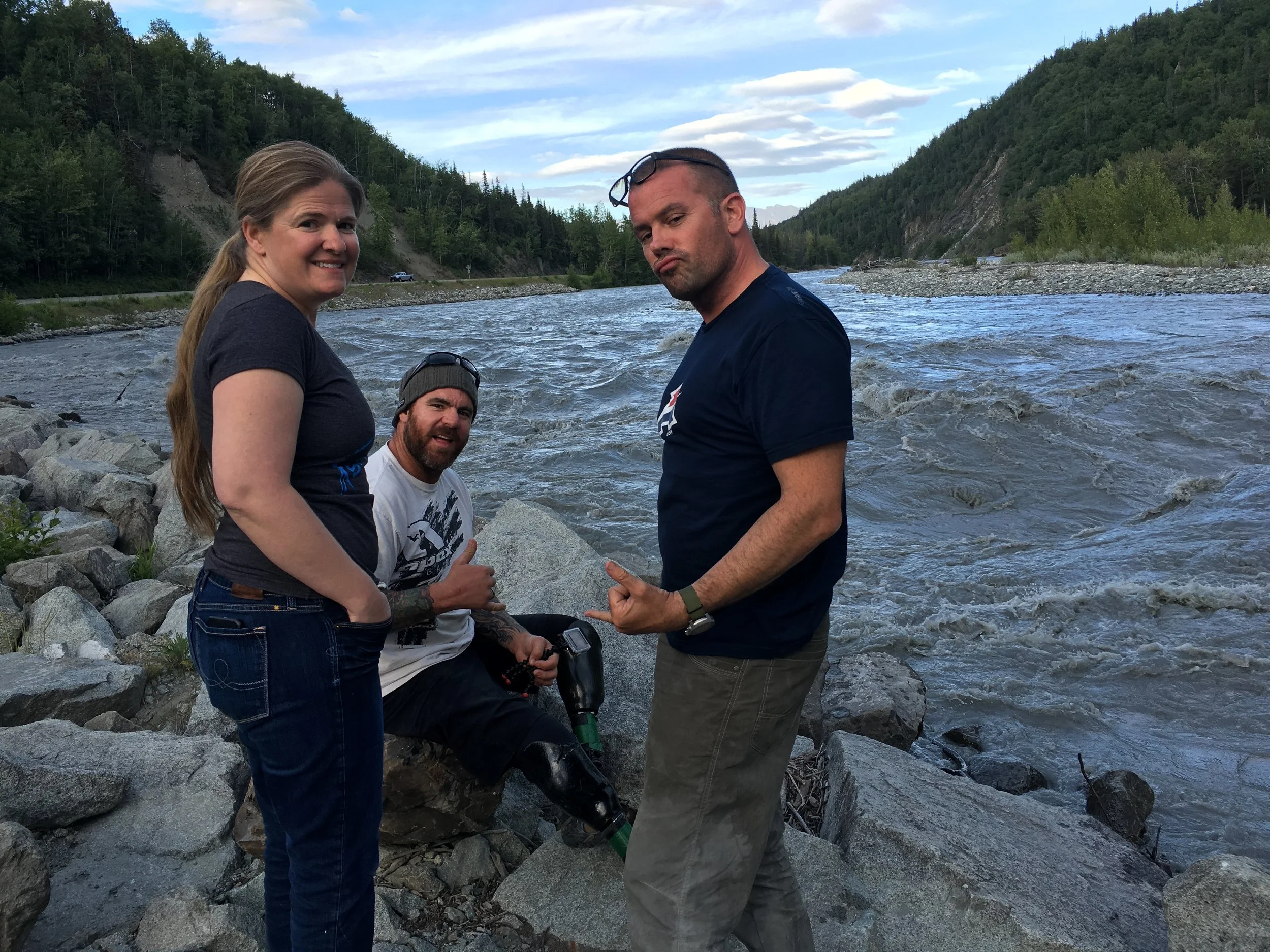Another amazing stop along the road from Palmer to Matanuska Glacier. The river was moving fast!