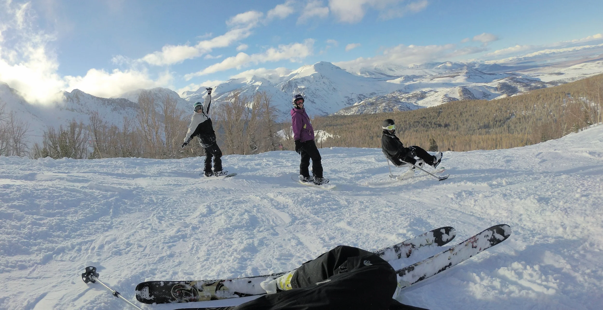 Skiing, snowboarding, or monoskiing... it doesn't matter. Being on the slopes with your friends, being active, breathing the fresh air, and enjoying the great outdoors is what matters! Photo by Pepe Cam Photography