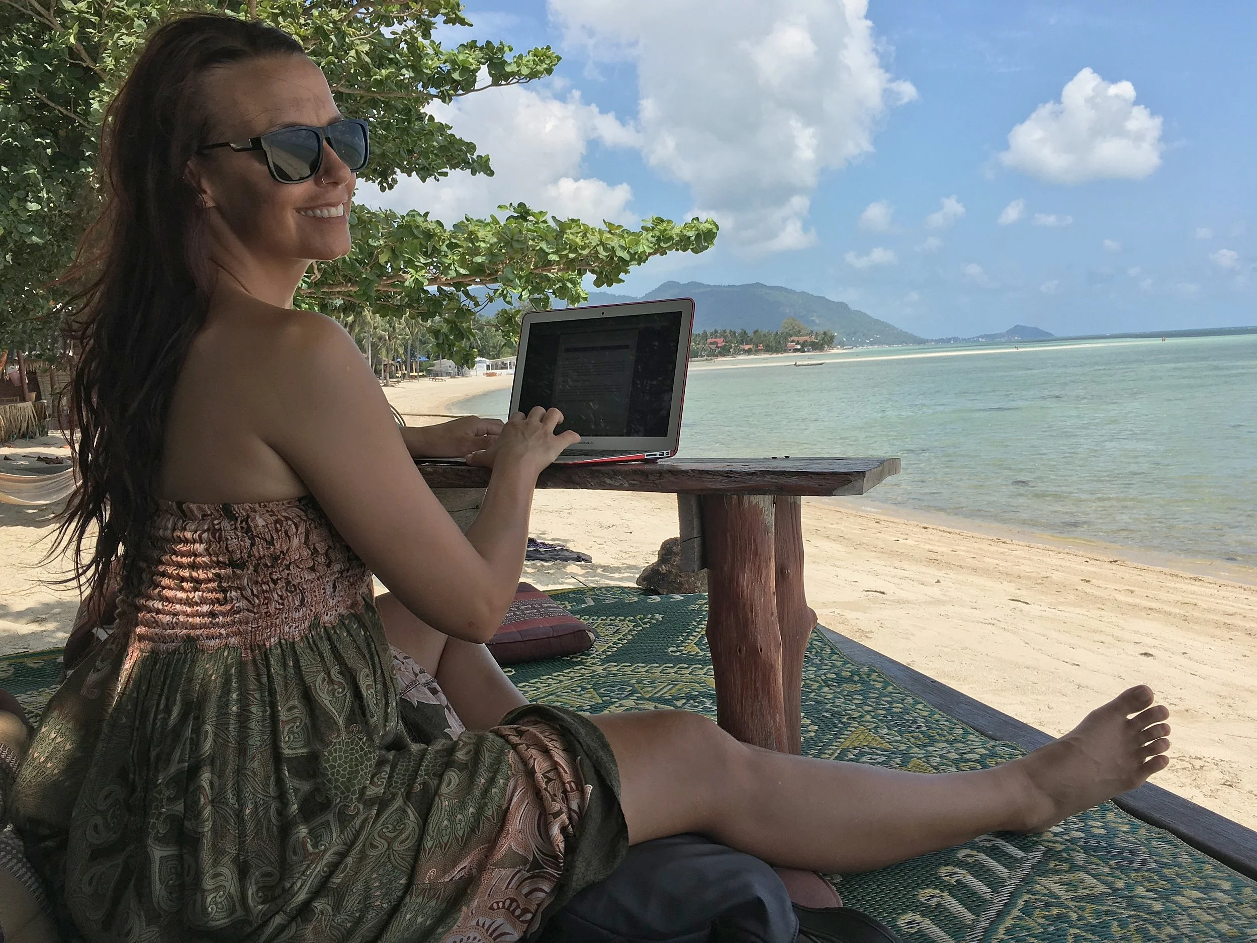 Have laptop will travel. #bosslady