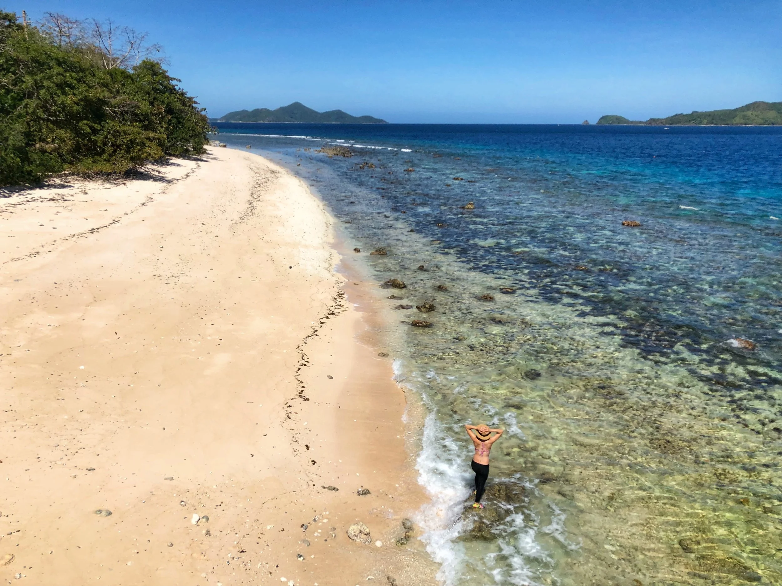 Secluded beach. No, not topless. haha